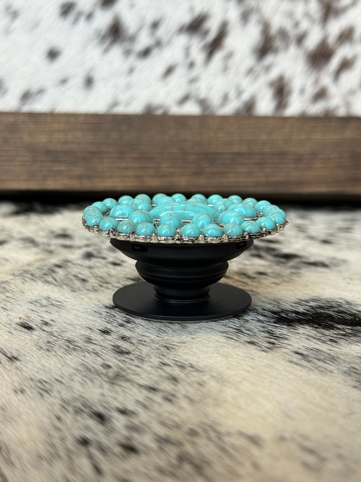 Turquoise Stone Concho Phone Grip