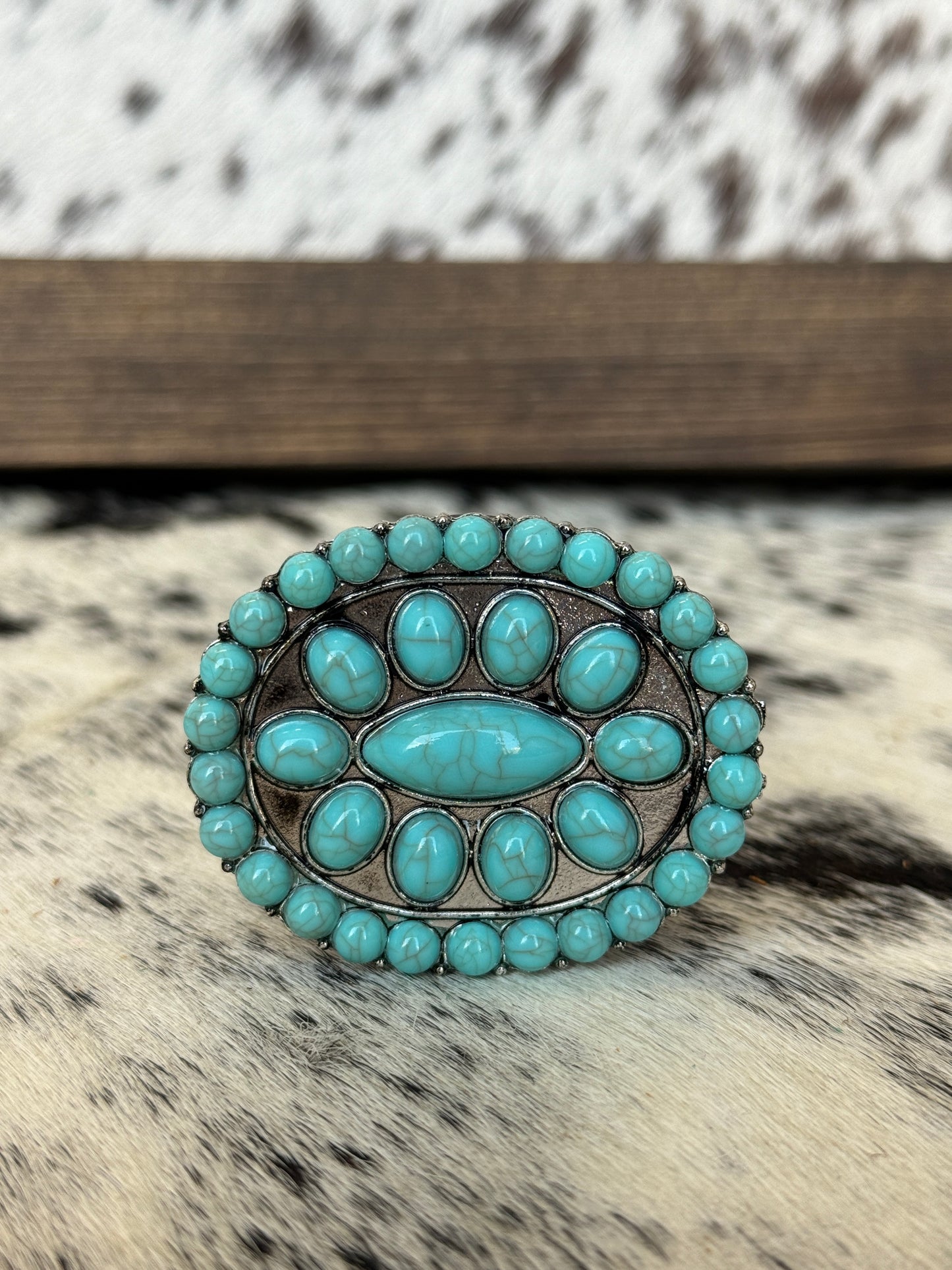 Turquoise Stone Concho Phone Grip