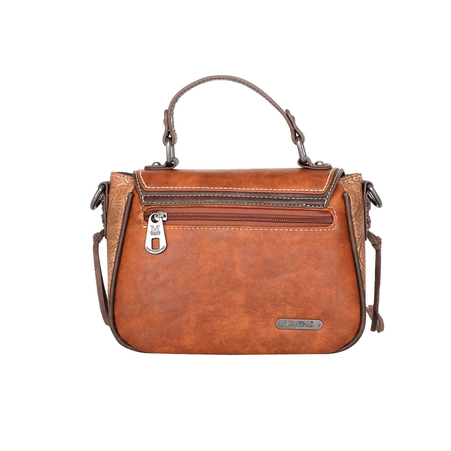 Montana West Embossed Collection Mini Satchel/Crossbody