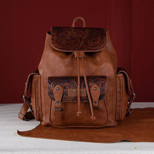 Wrangler Vintage Floral Tooled Collection Backpack