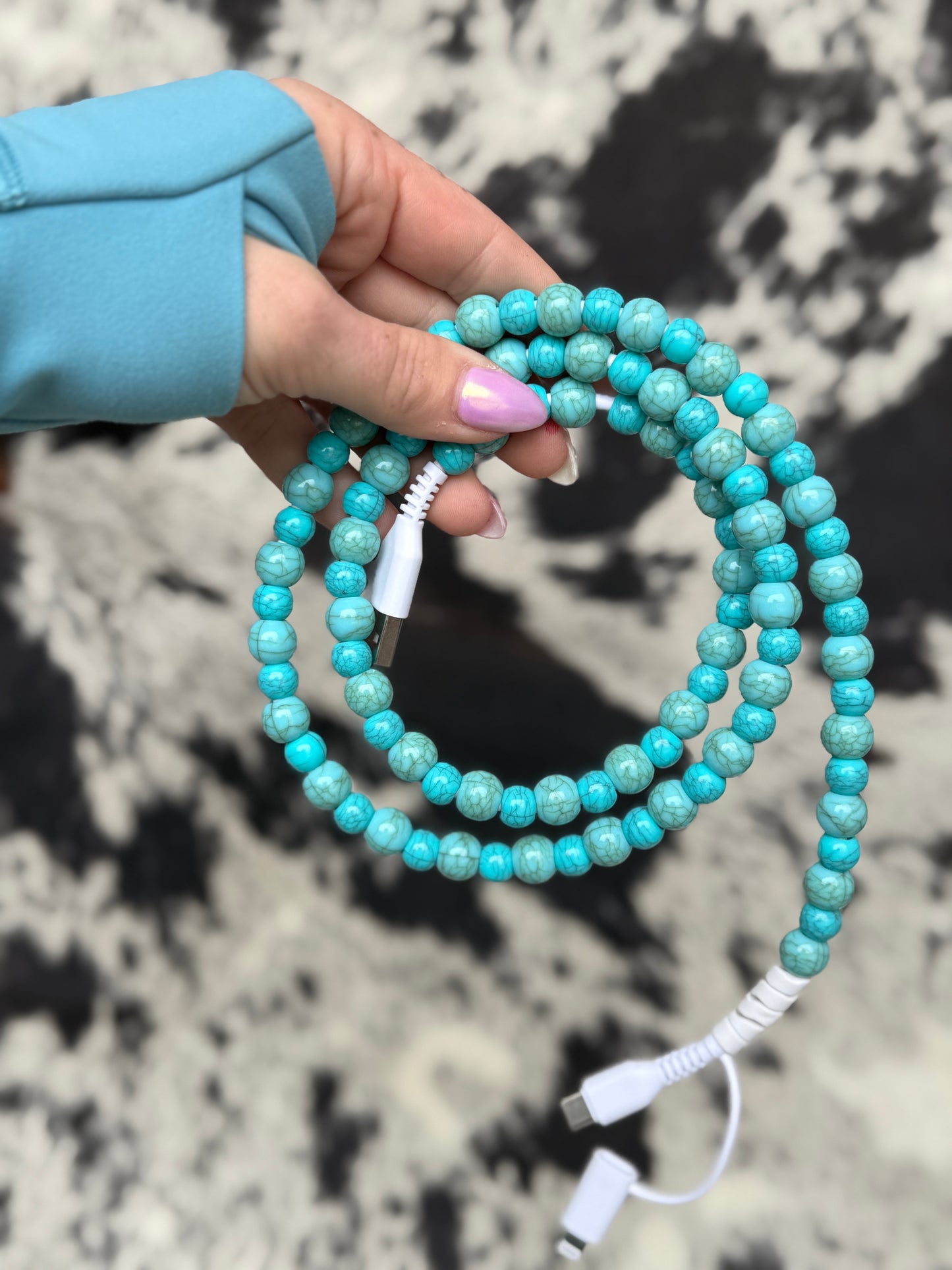 3-In-1 Mixed Beaded Charging Cable