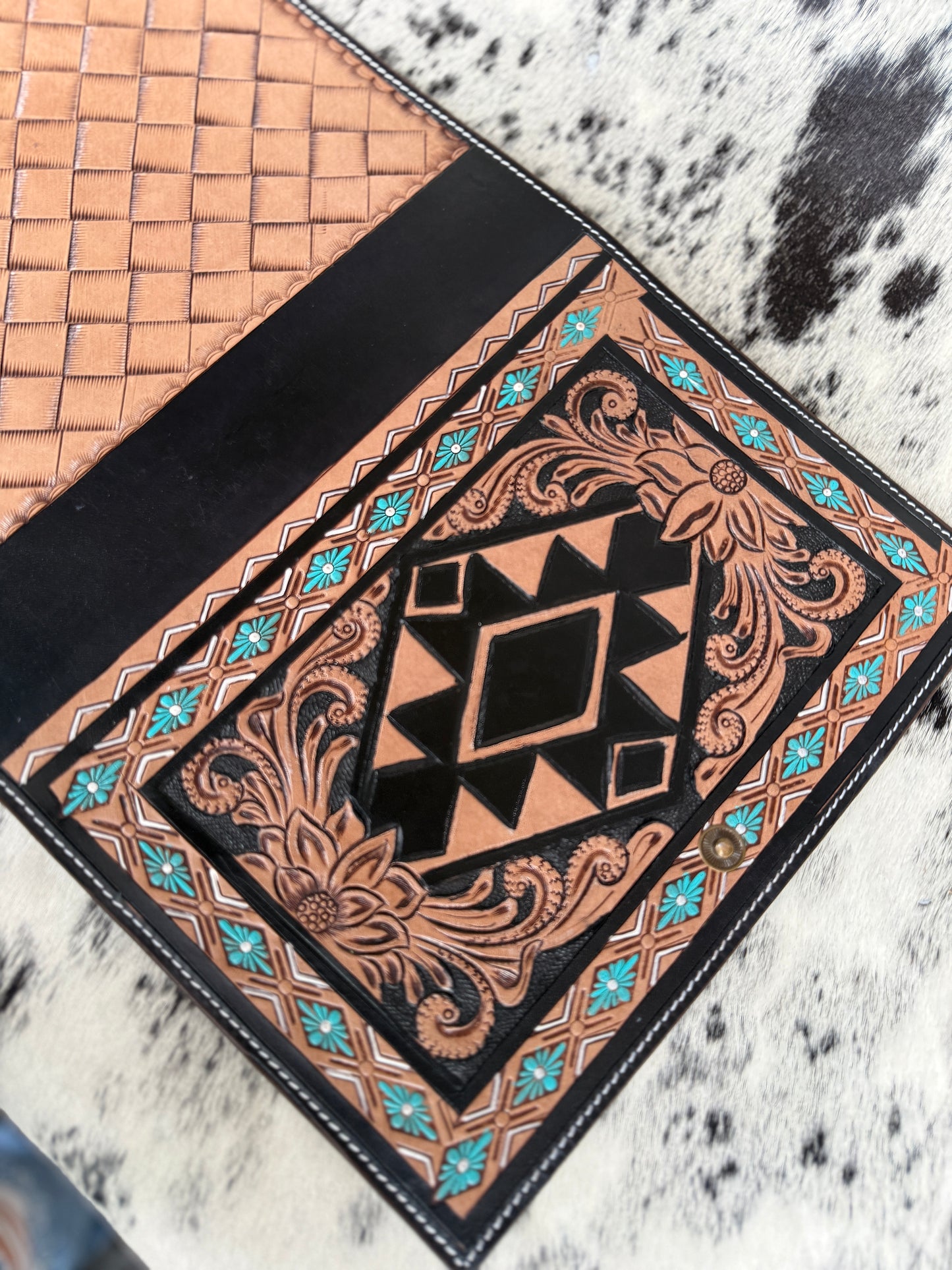 Leather Tooled Bible Cover