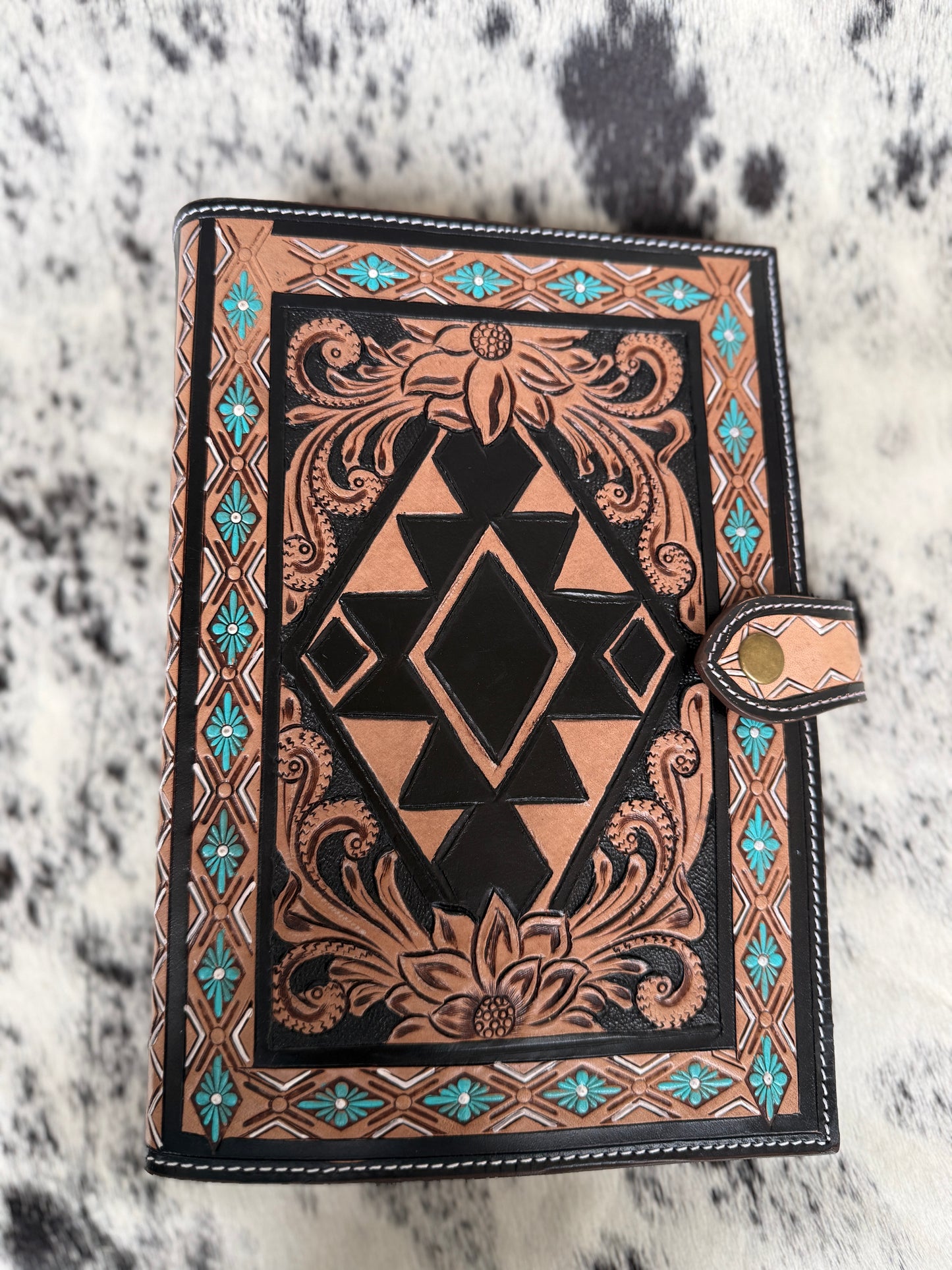 Leather Tooled Bible Cover