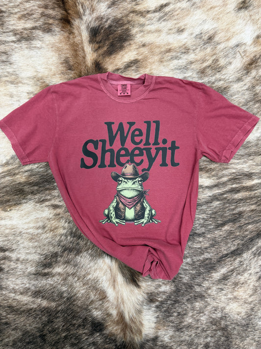 Well Sheeyit Cowboy Frog Graphic Tee