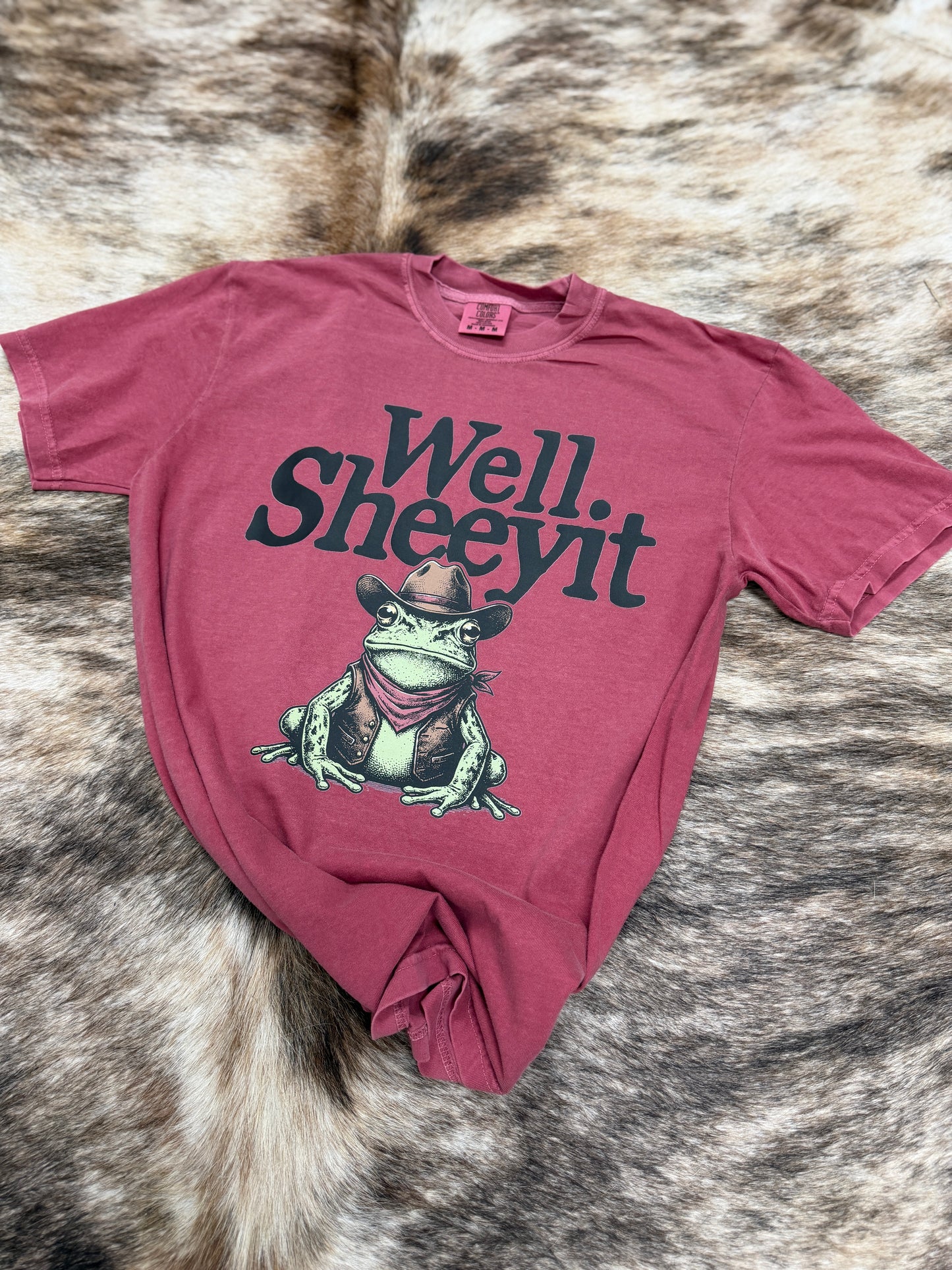 Well Sheeyit Cowboy Frog Graphic Tee