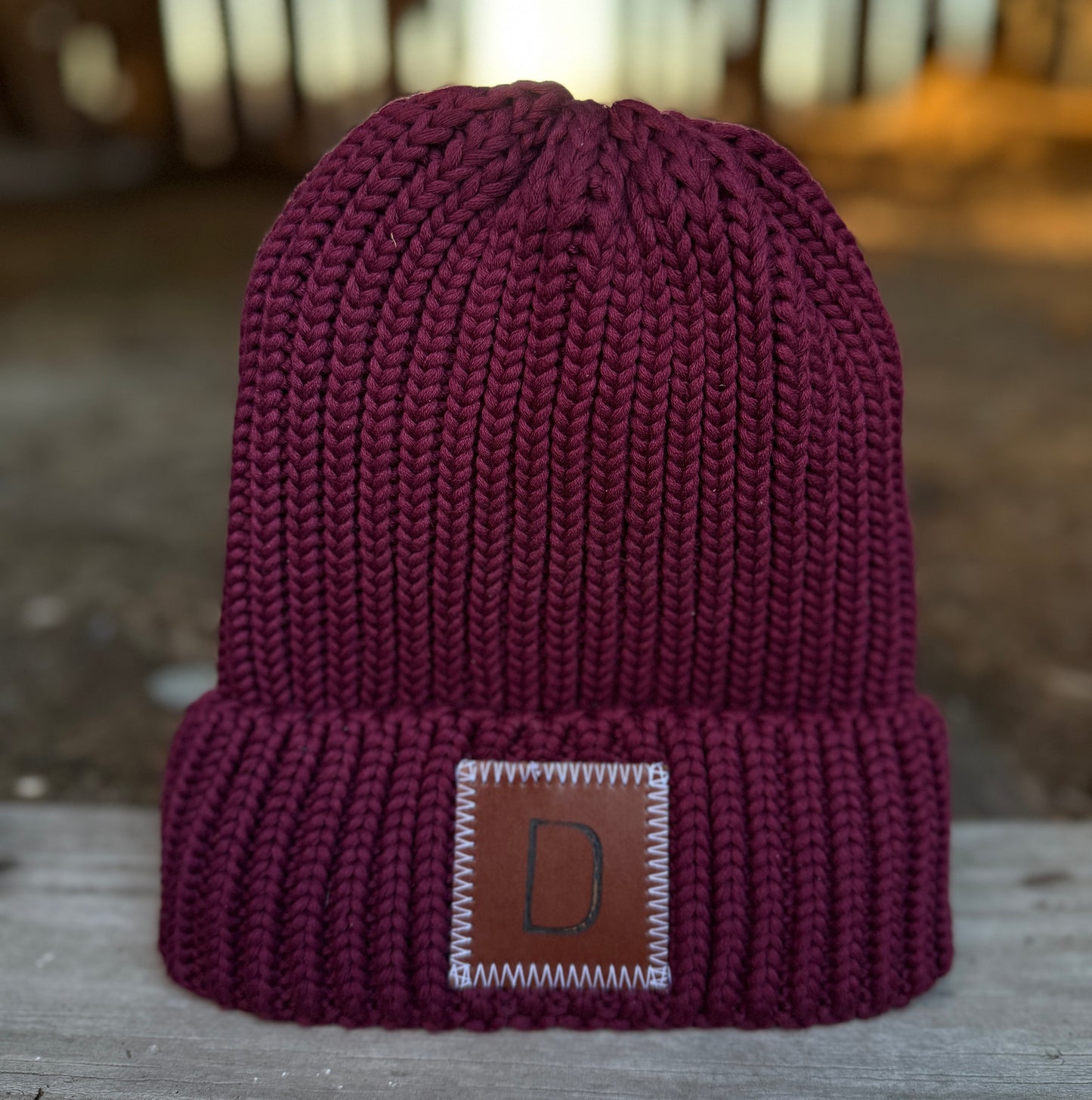 Personalized Cozy Cuff Branded Beanie – Custom Initialed & Hand-Branded for You