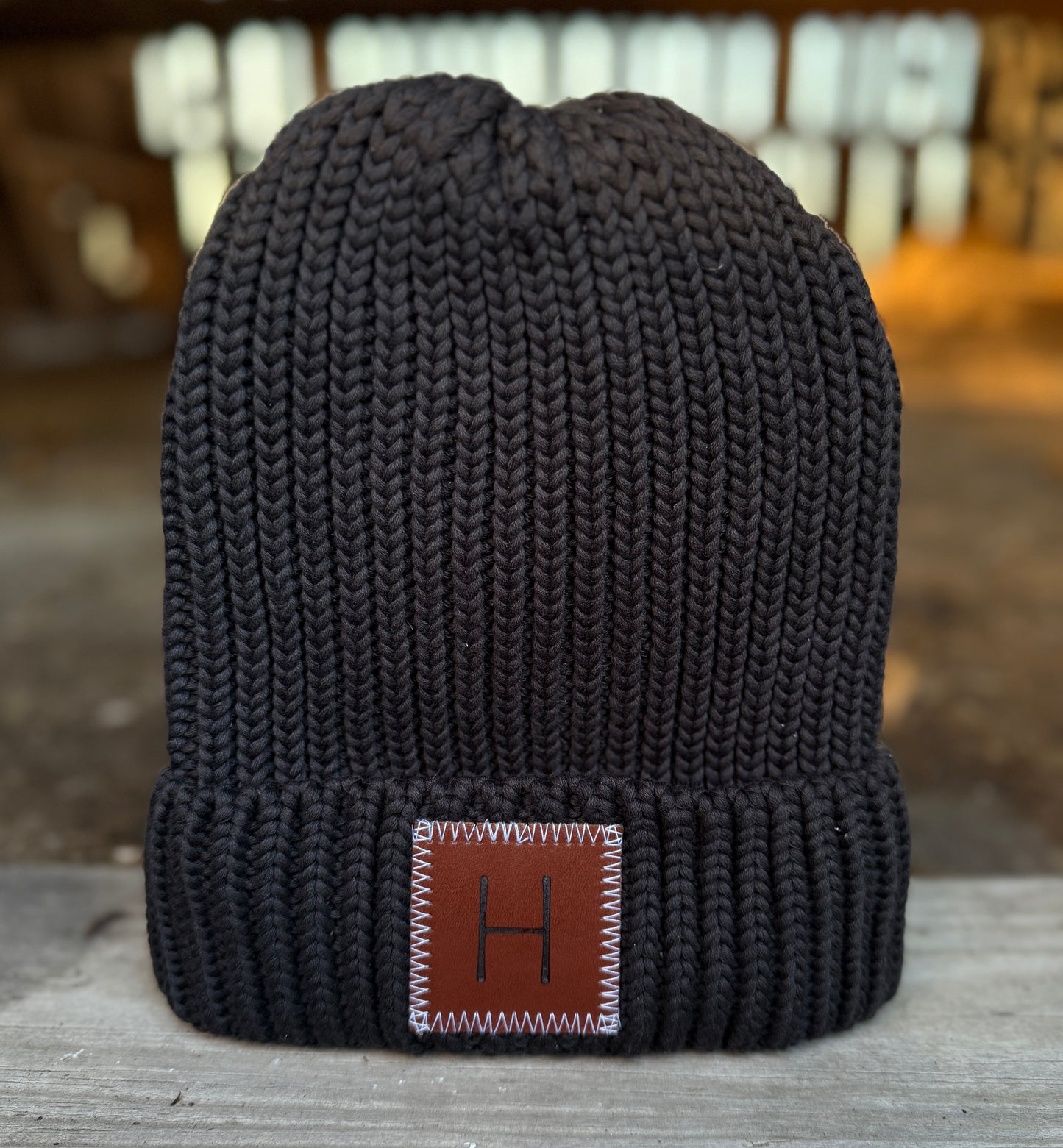 Personalized Cozy Cuff Branded Beanie – Custom Initialed & Hand-Branded for You