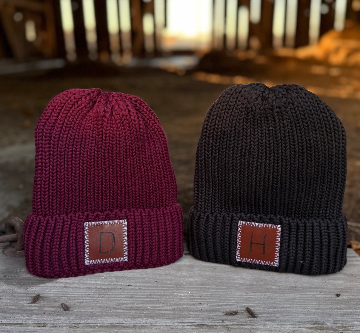 Personalized Cozy Cuff Branded Beanie – Custom Initialed & Hand-Brande ...