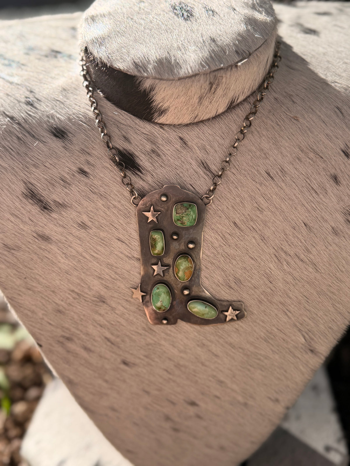 Livingston Green Sonoran Small Boot Necklace