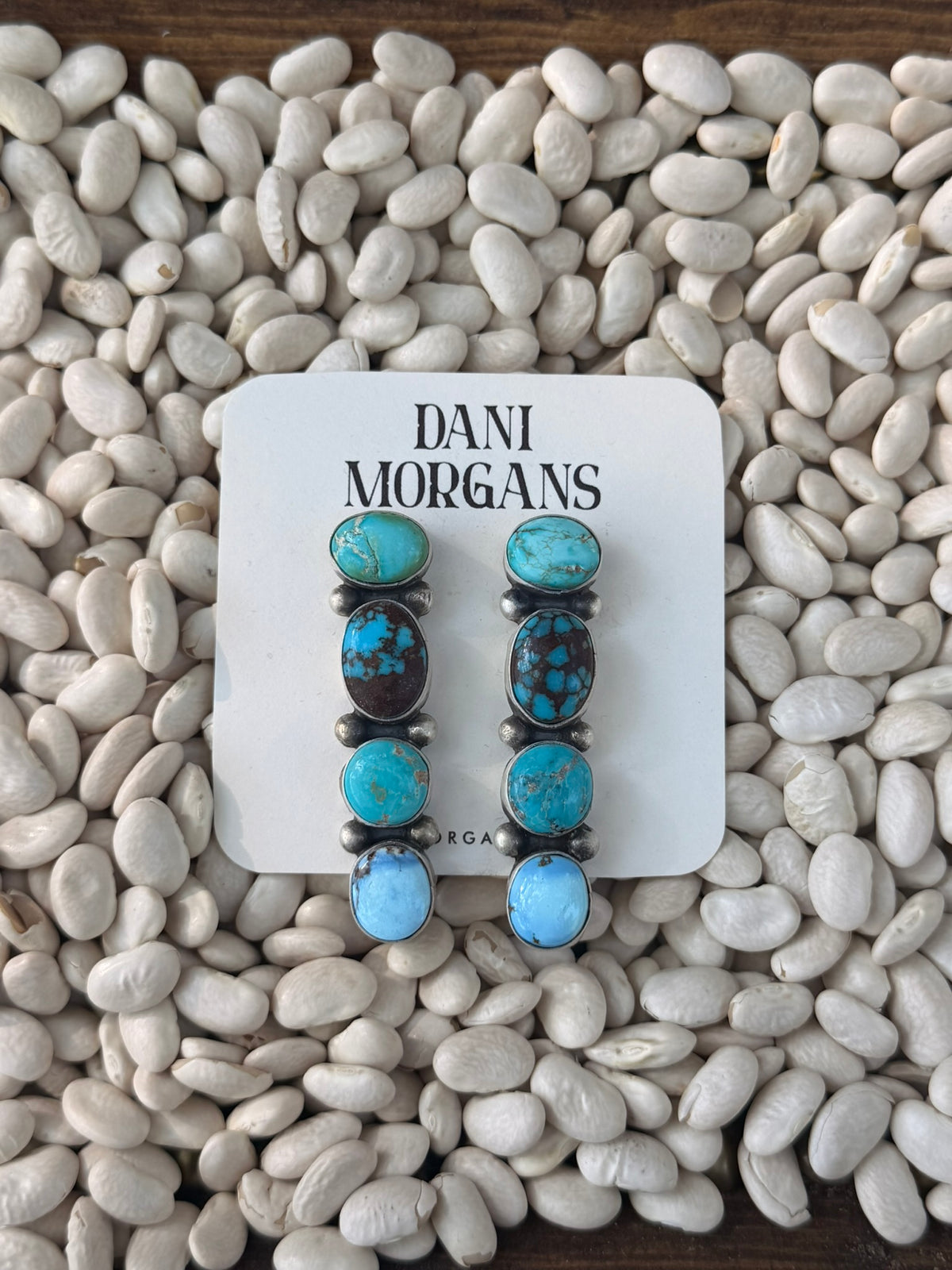 TS 4 Stone Dangle Earrings