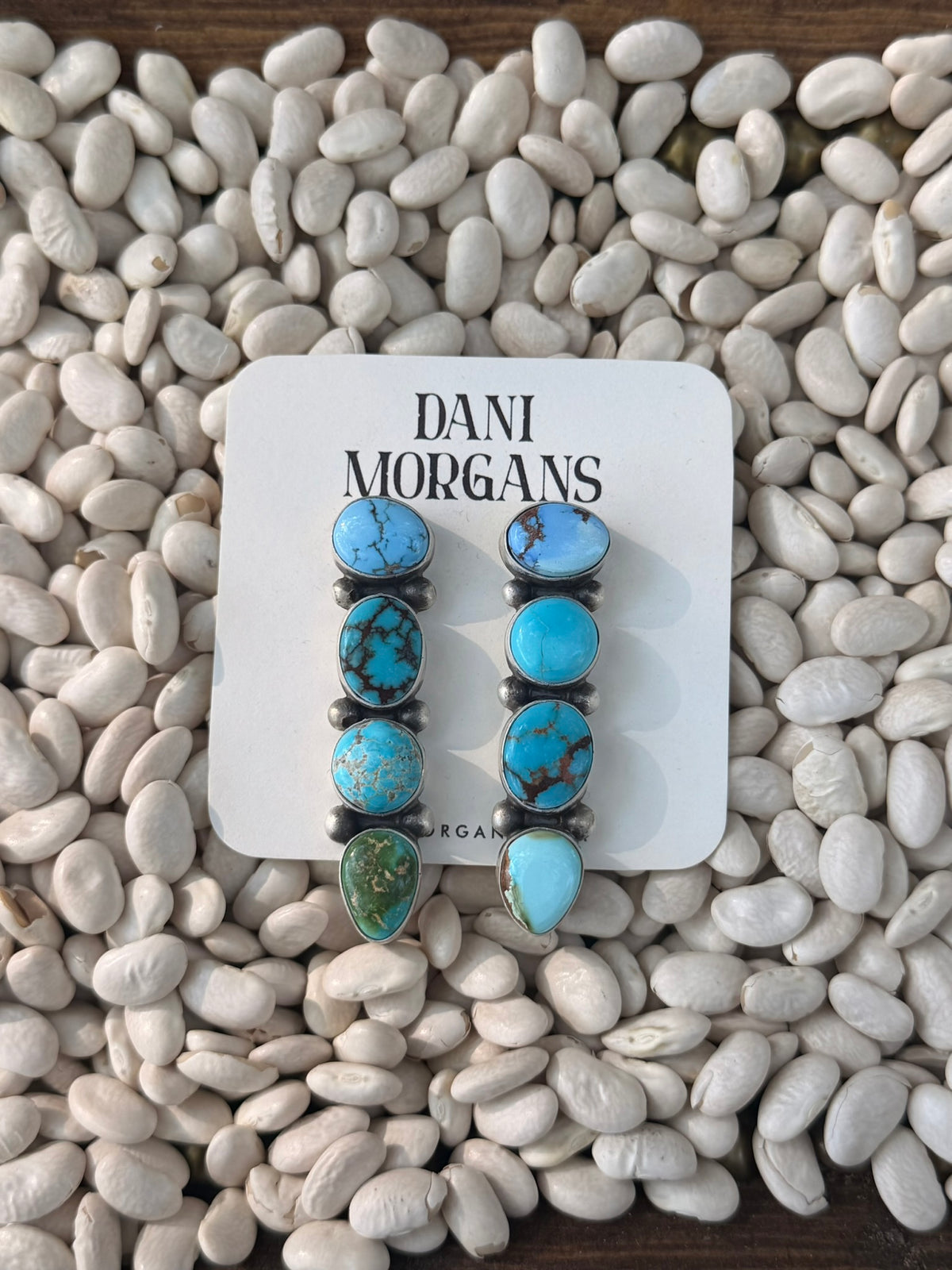 TS 4 Stone Dangle Earrings
