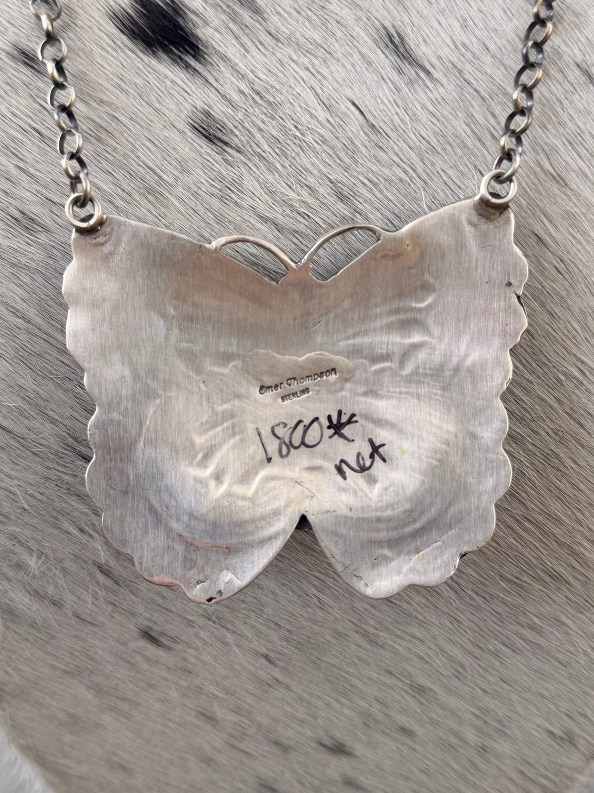 Emer Thompson Cluster Stone Butterfly Necklace