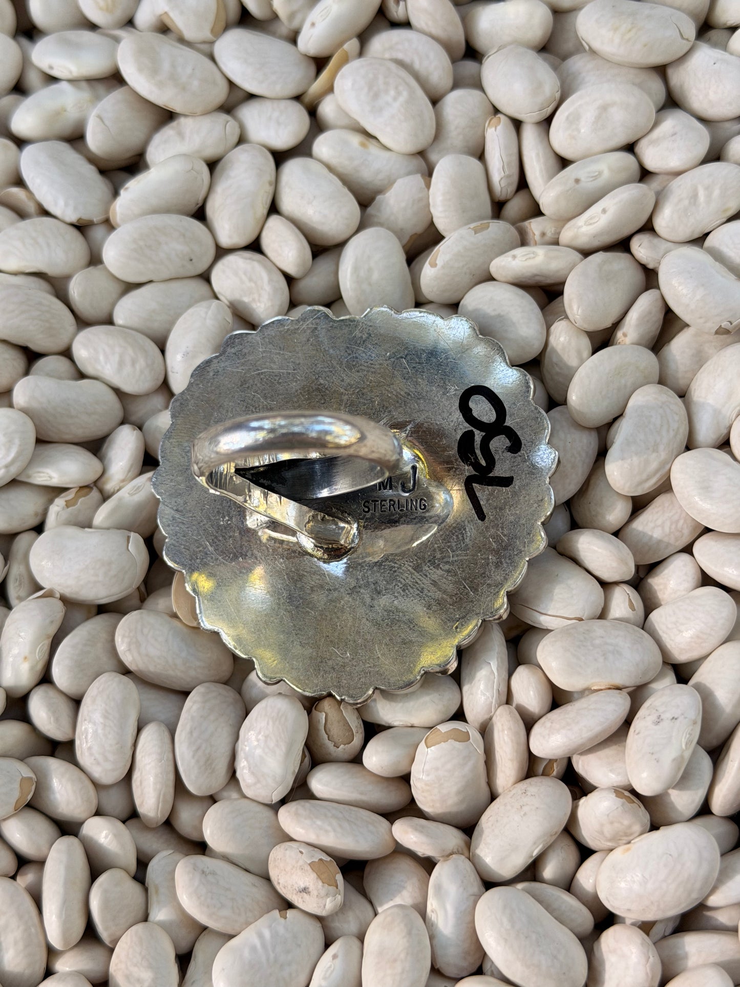 MJ Heart Cluster Adjustable Ring