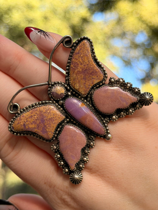 R.R.B Butterfly Sterling Silver Adjustable Ring