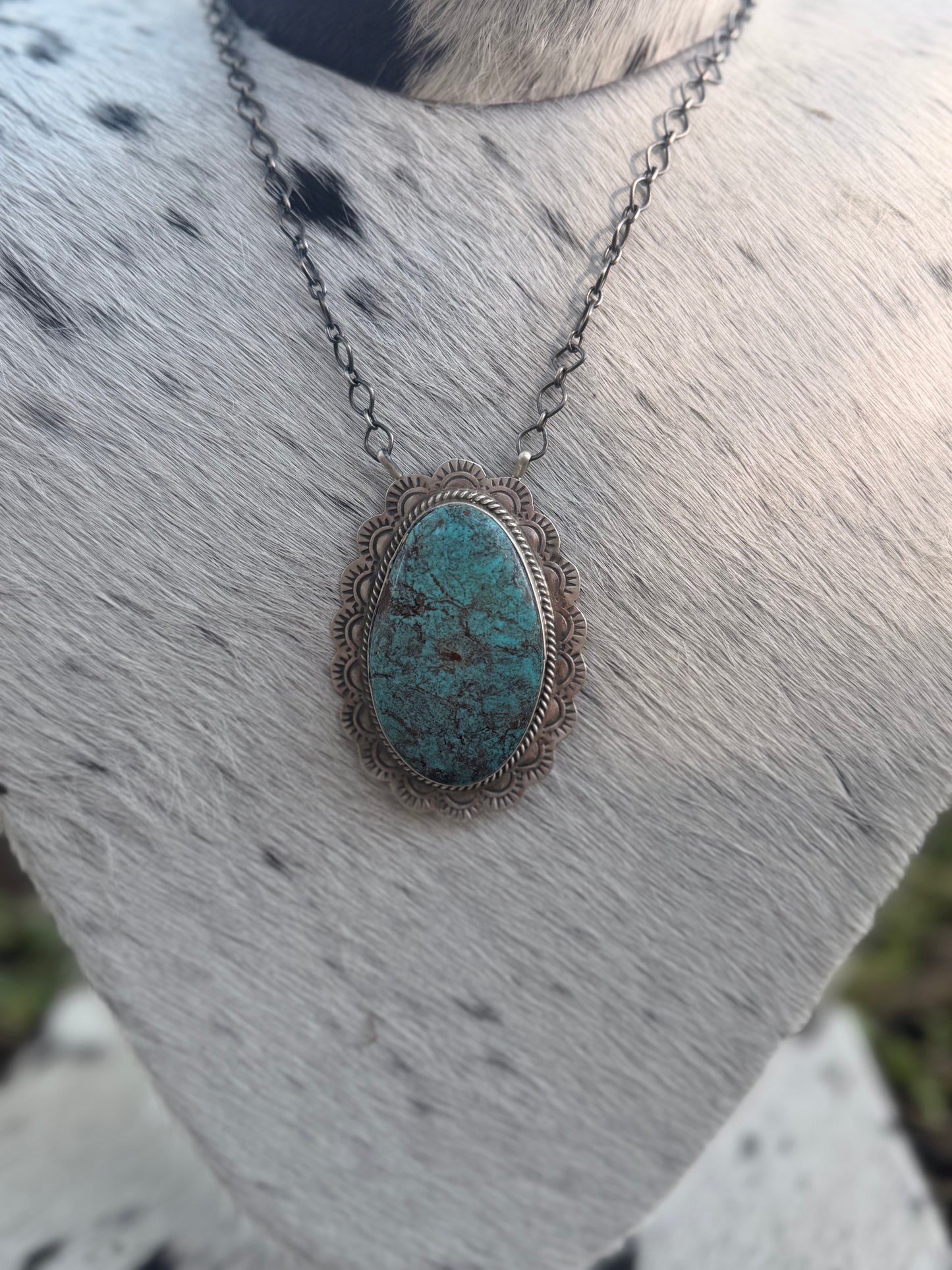 Vicky Hicks | Single Stone Turquoise Necklace