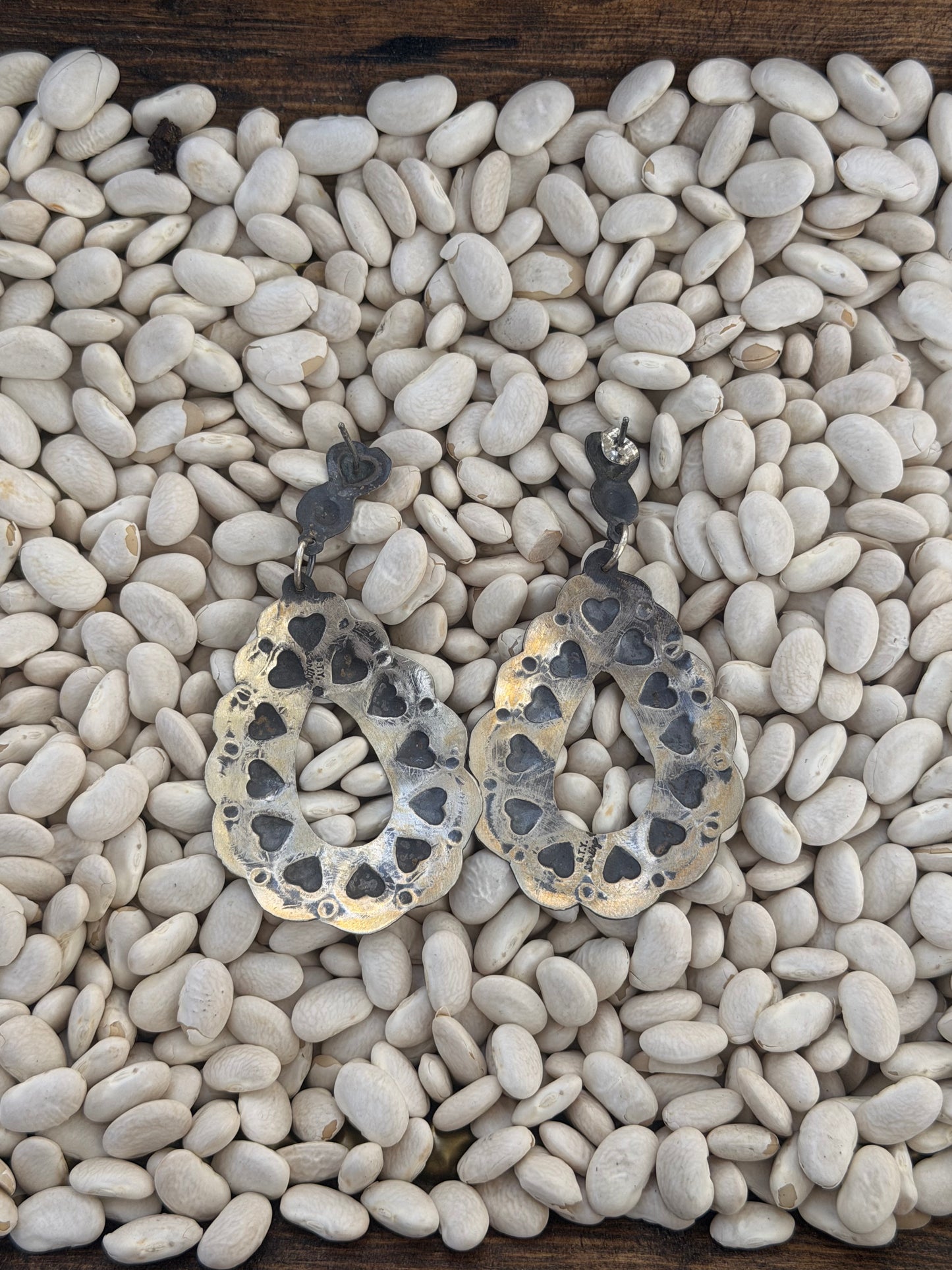 Gabrielle Yazzie | Sterling Silver Concho Dangle Earring