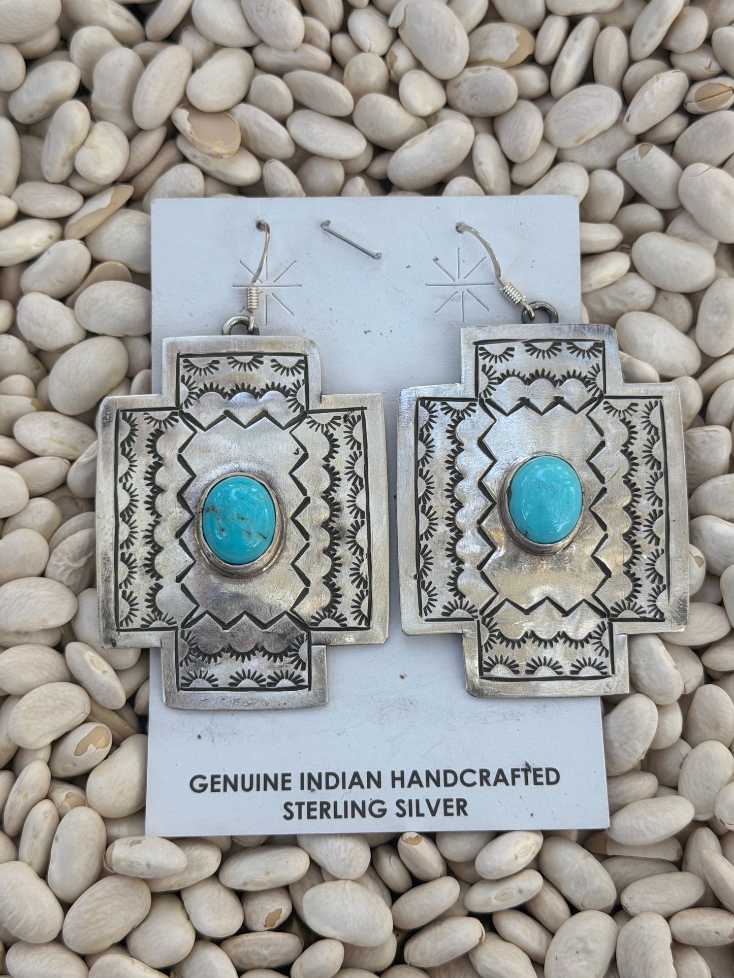 J.G | Kingman Turquoise Sterling Silver Dangles