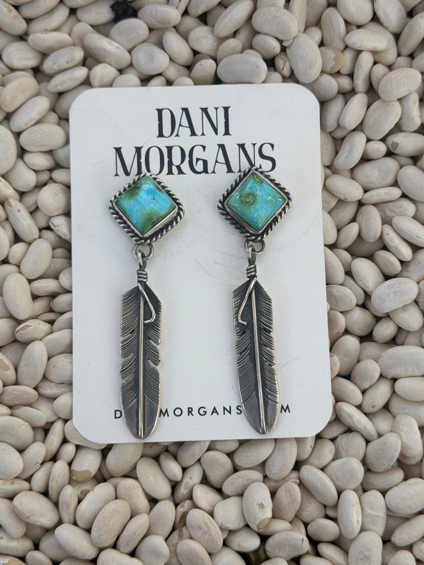 J. Nelson Sonoran Feather Dangle Earrings