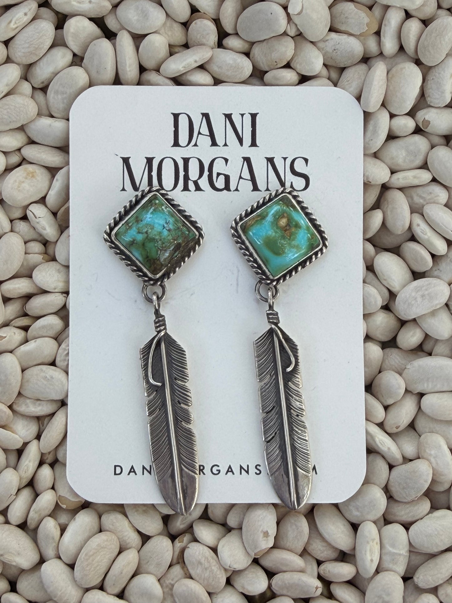J. Nelson Sonoran Feather Dangle Earrings