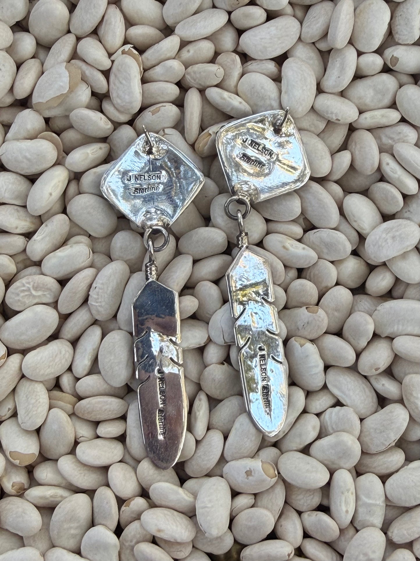 J. Nelson Sonoran Feather Dangle Earrings