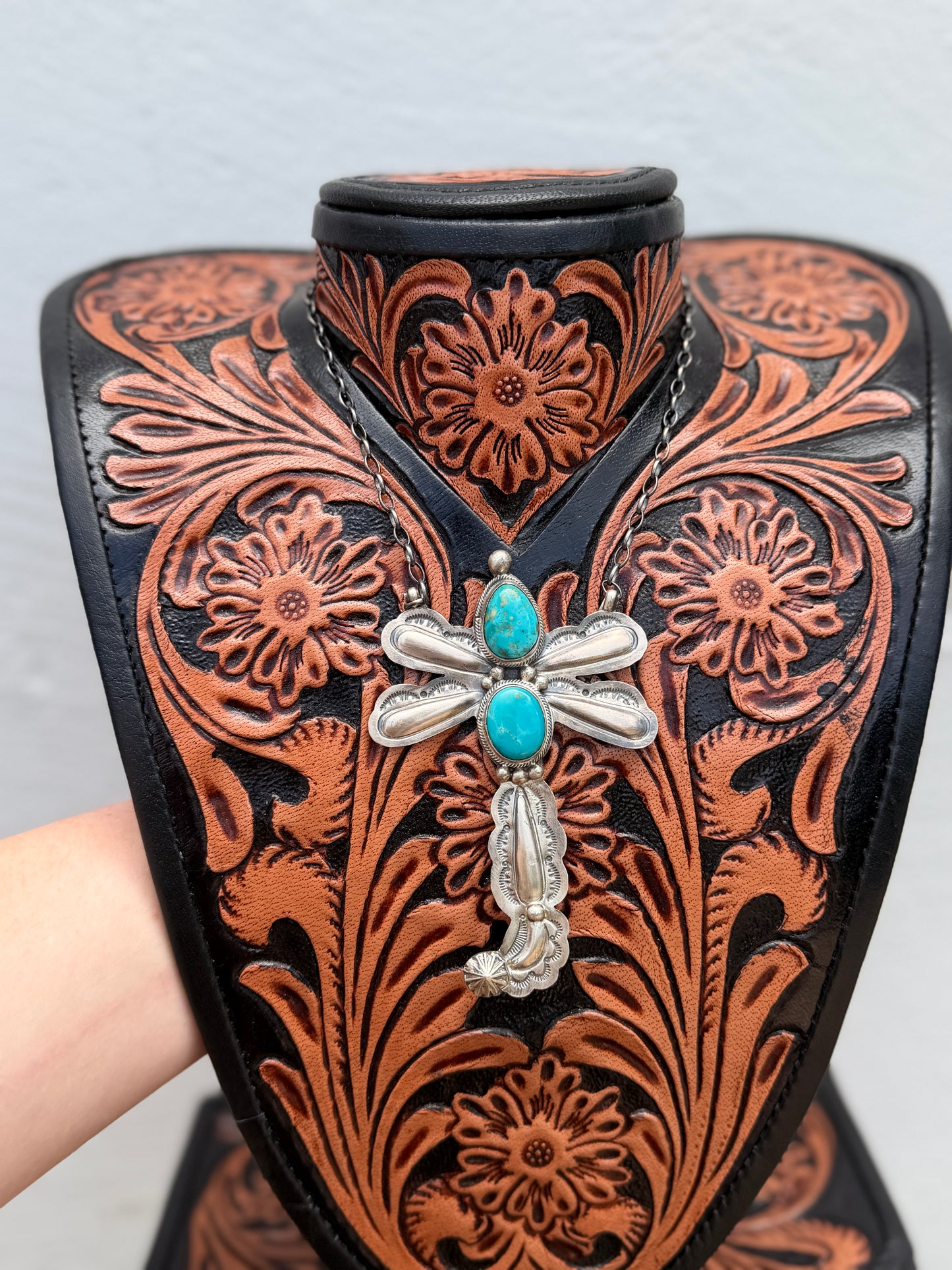 Tillie John Kingman Turquoise Dragonfly Necklace – Sterling Silver