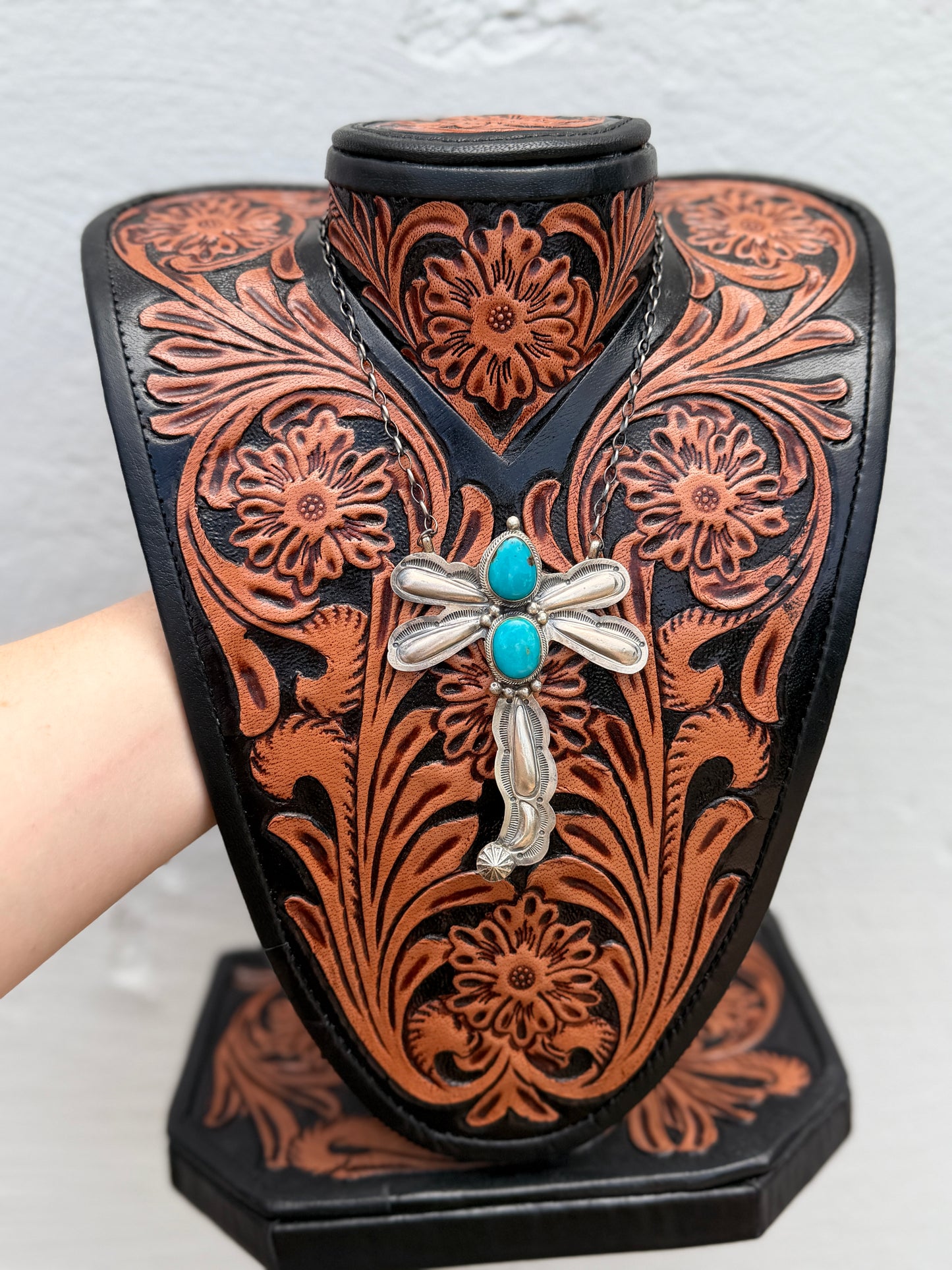 Tillie John Kingman Turquoise Dragonfly Necklace – Sterling Silver