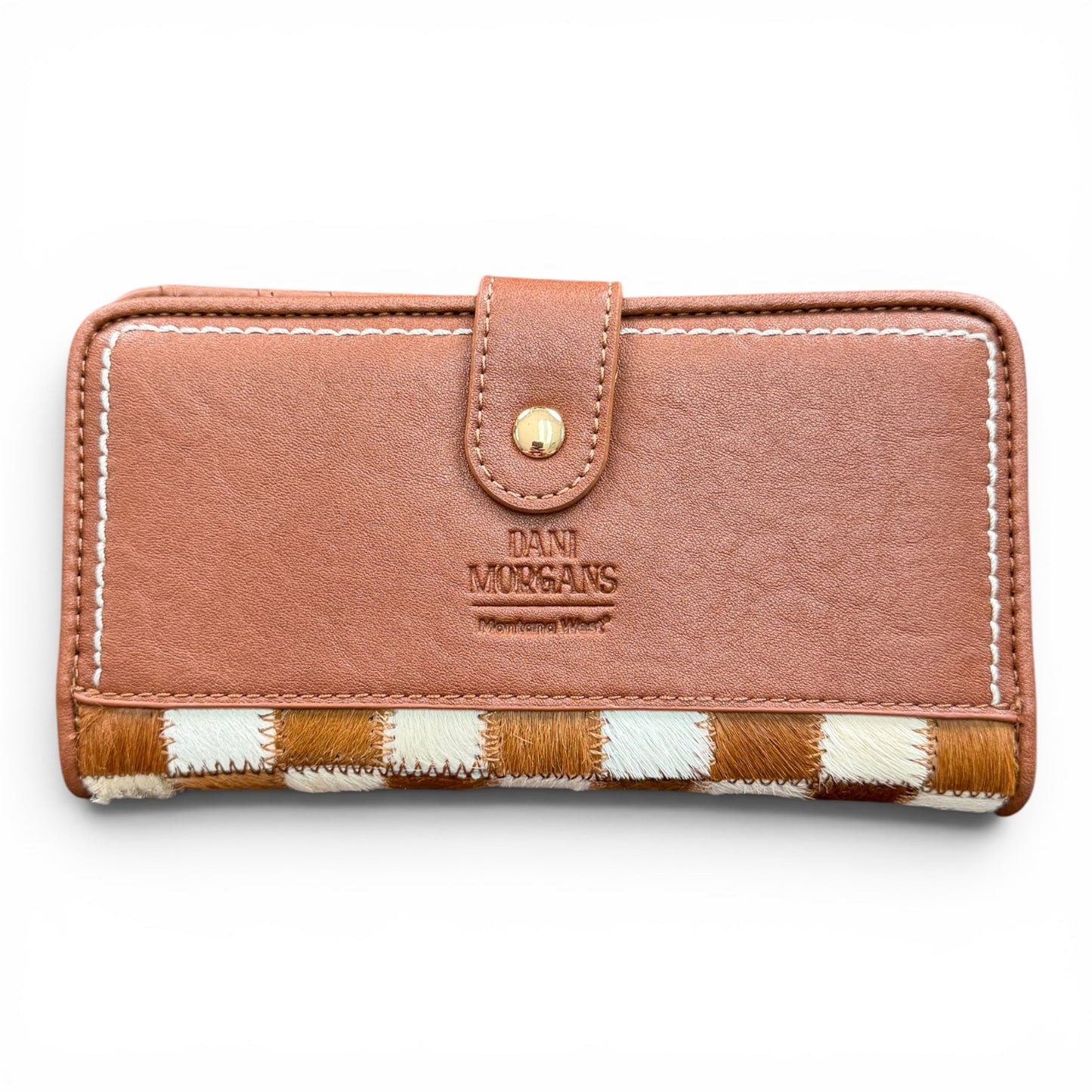 Dani Morgans Checkered Cowhide Wallet