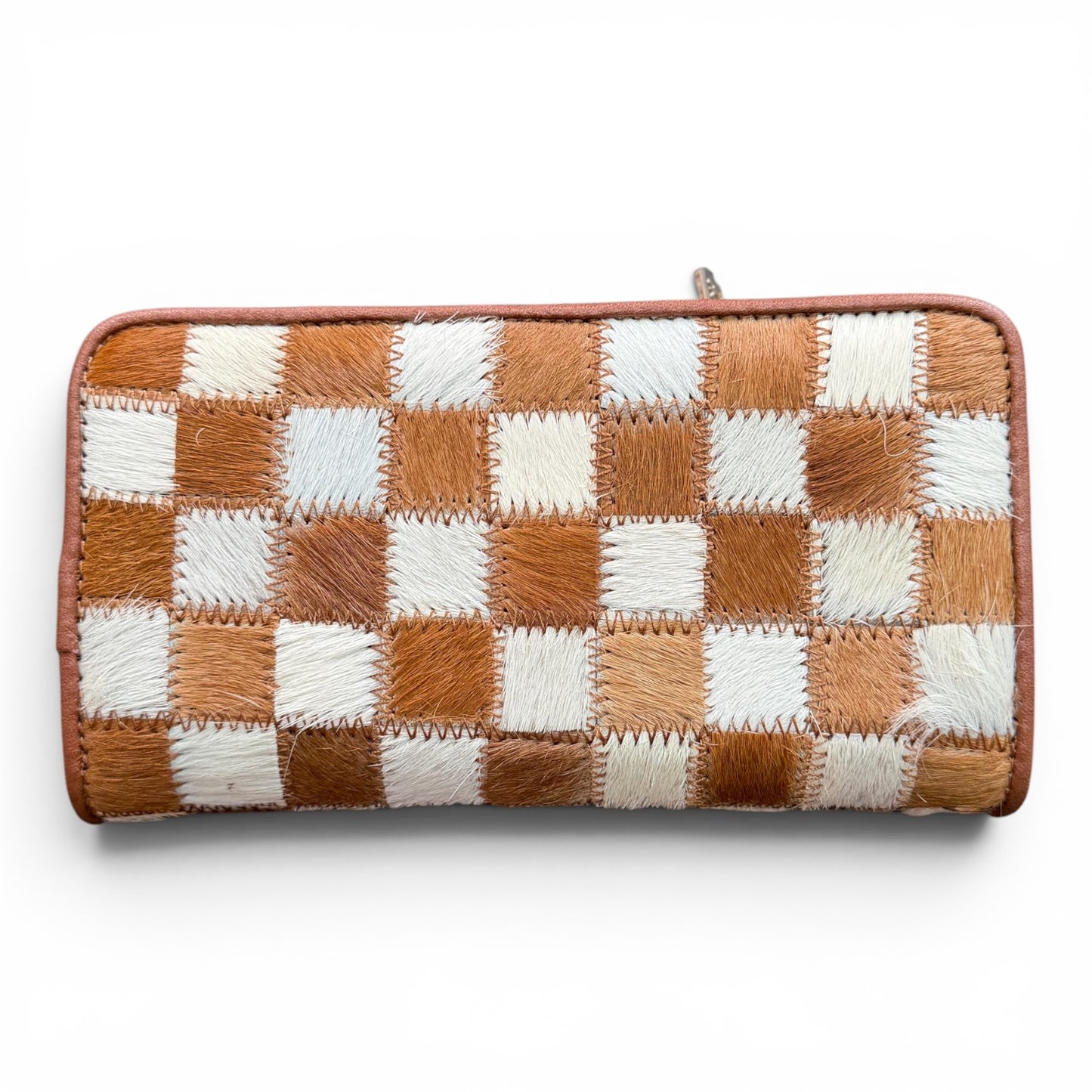 Dani Morgans Checkered Cowhide Wallet