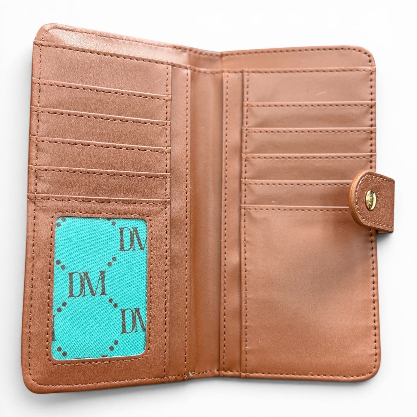 Dani Morgans Checkered Cowhide Wallet