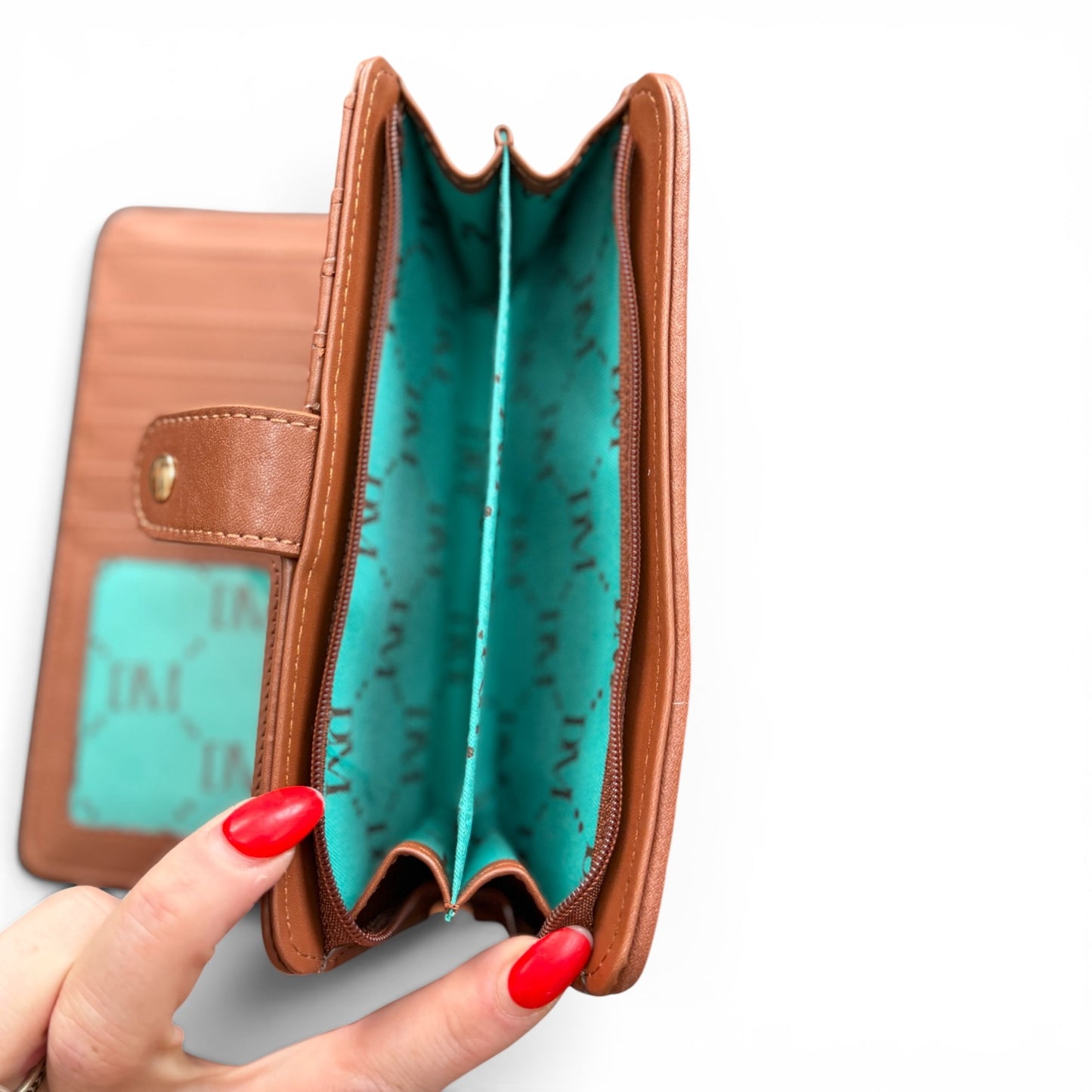 Dani Morgans Checkered Cowhide Wallet