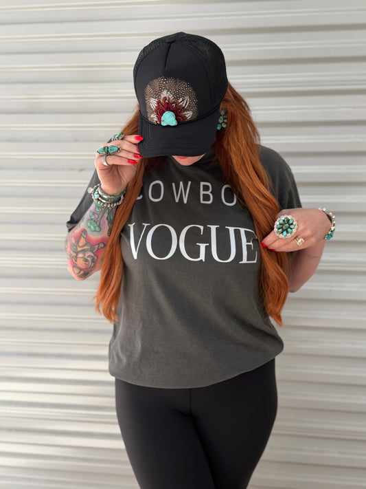 Cowboy Vogue Comfort Colors Graphic Tee
