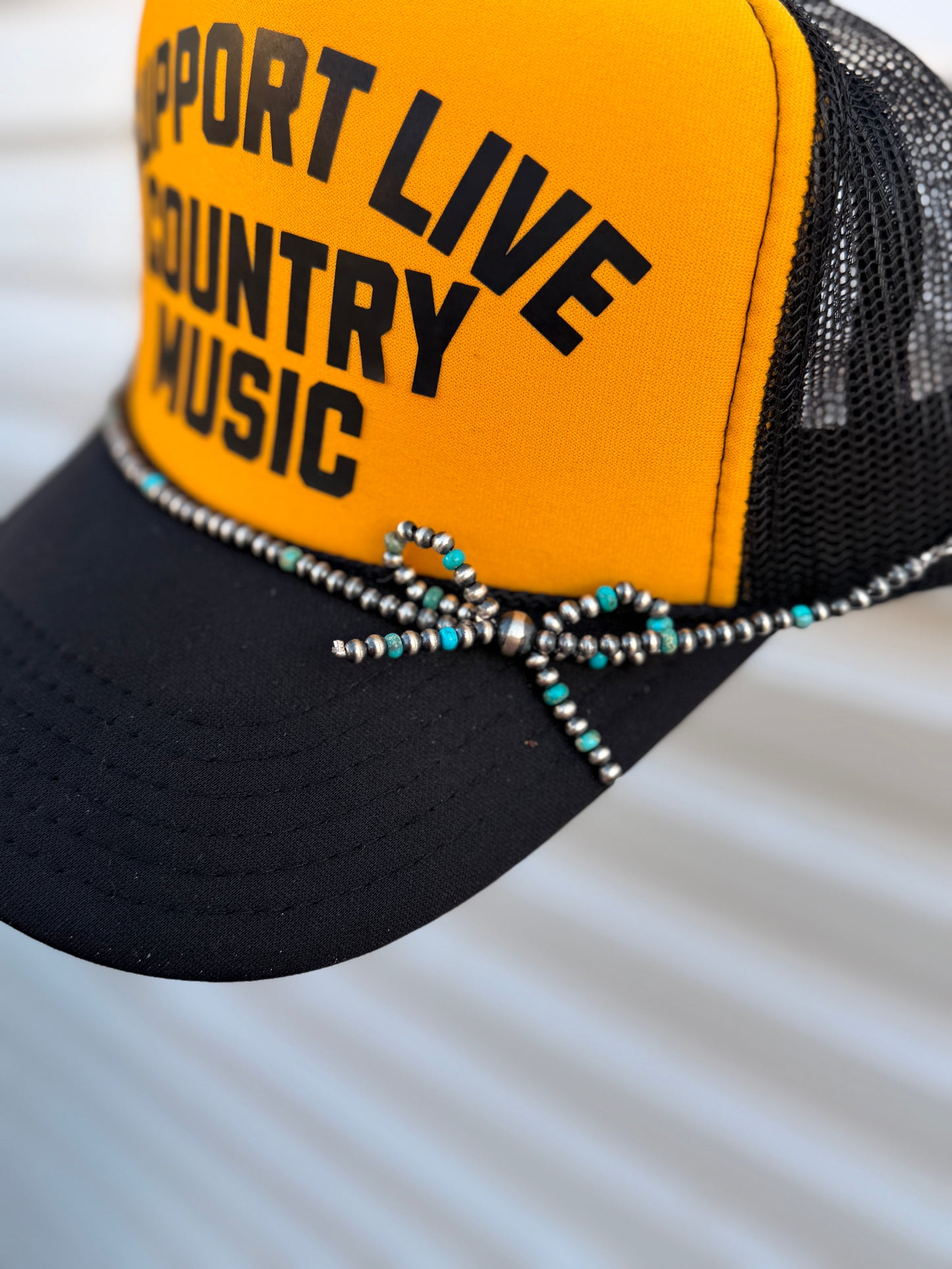Genuine 925 Sterling Silver & Genuine Turquoise Hat Chain – 12" Western Hat Accessory