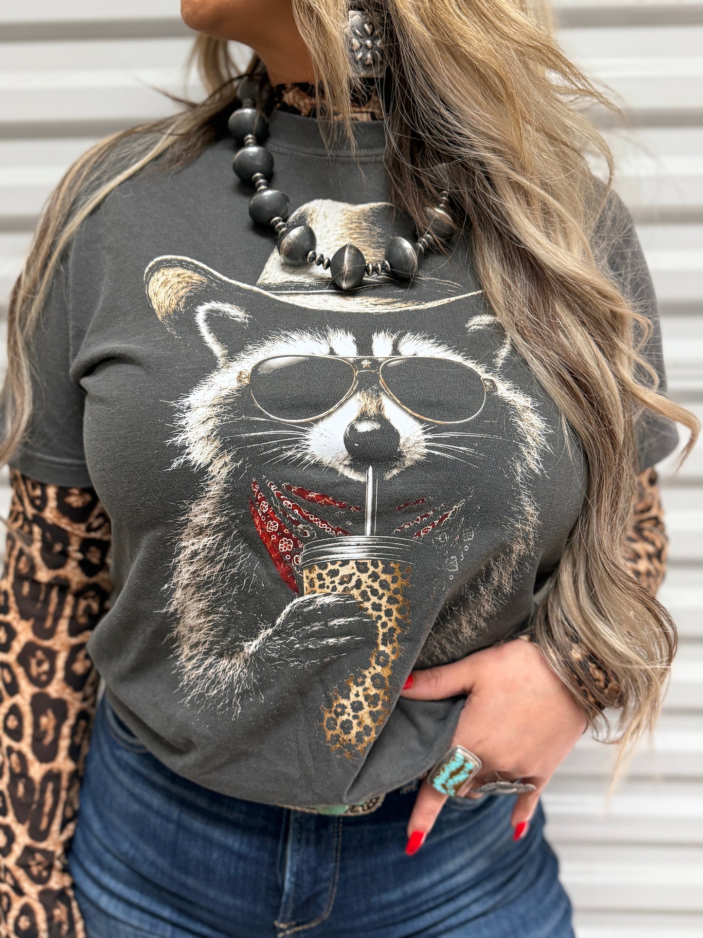 The Bandit Raccoon Graphic Comfort Colors Tee