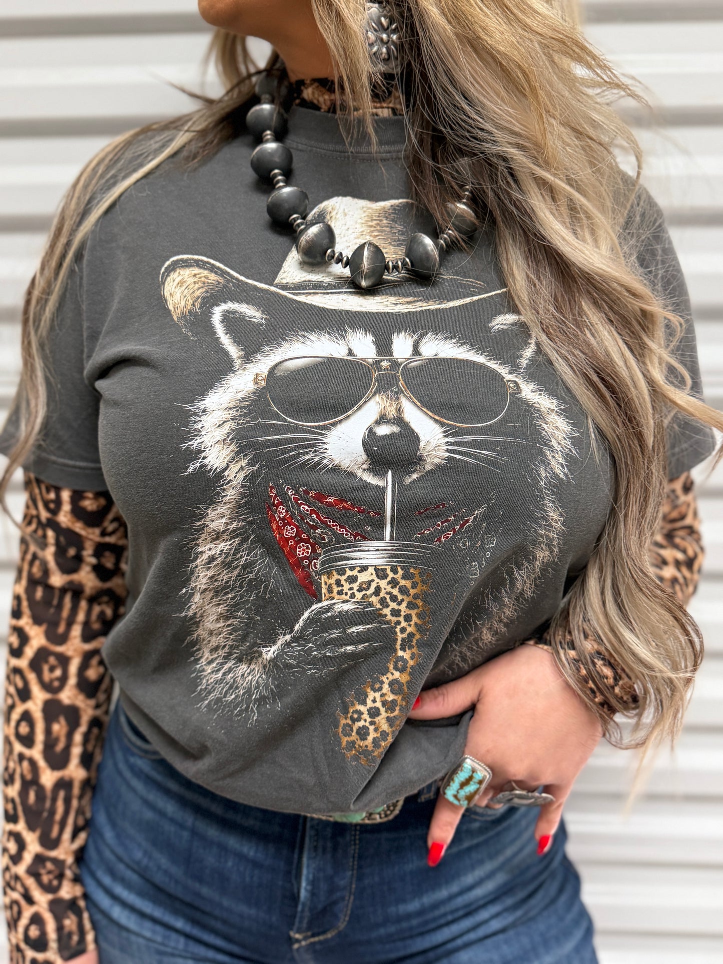 The Bandit Raccoon Graphic Comfort Colors Tee