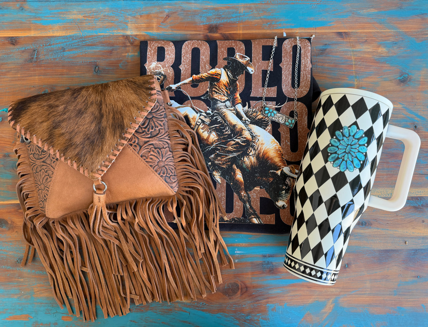 Western Mystery Bundle Box- Western Handbag, Tumbler, Tee, and Accessory