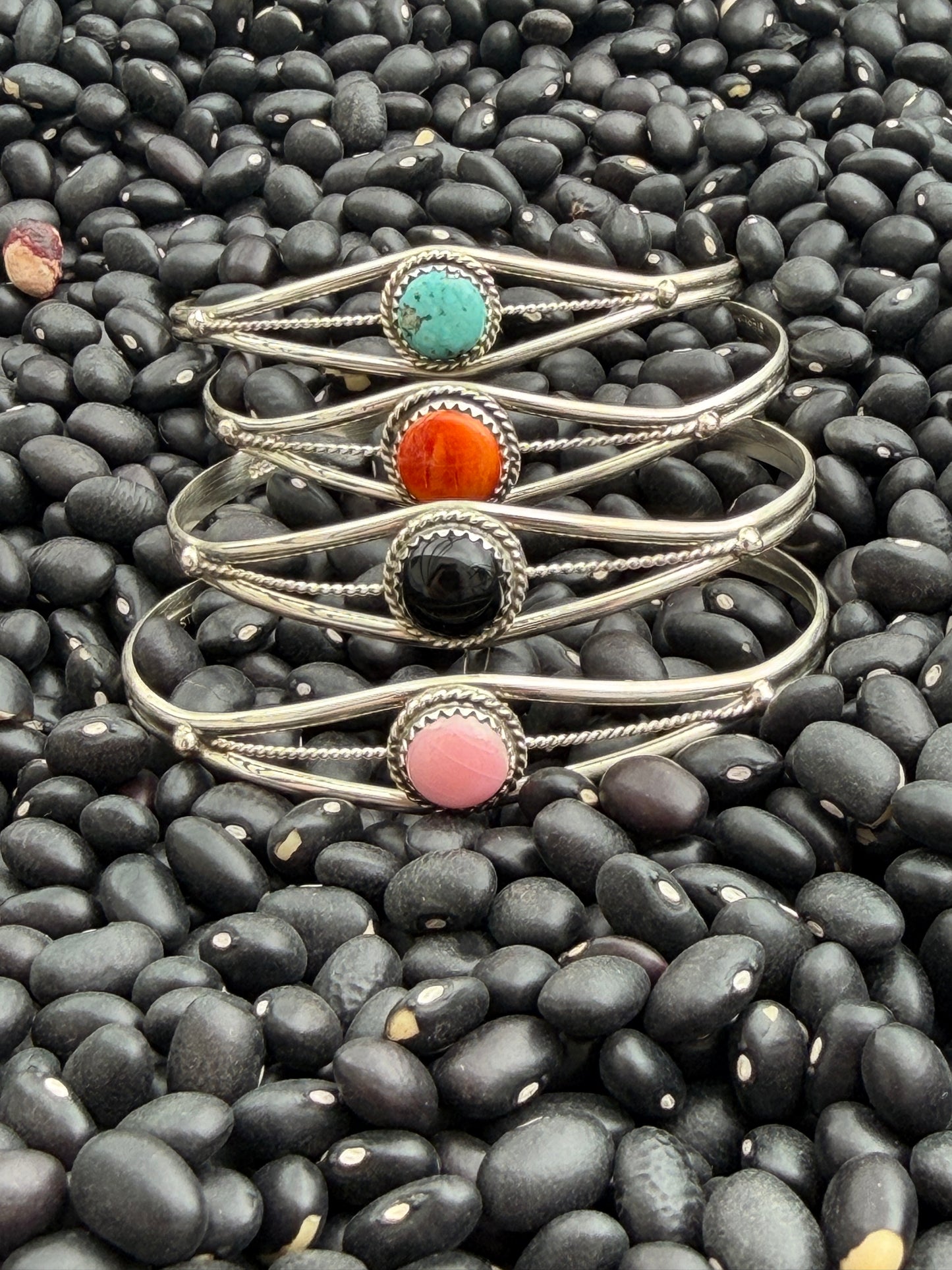 Esther White Navajo Handmade Sterling Silver Cuff Bracelet | Signed & Stamped 925