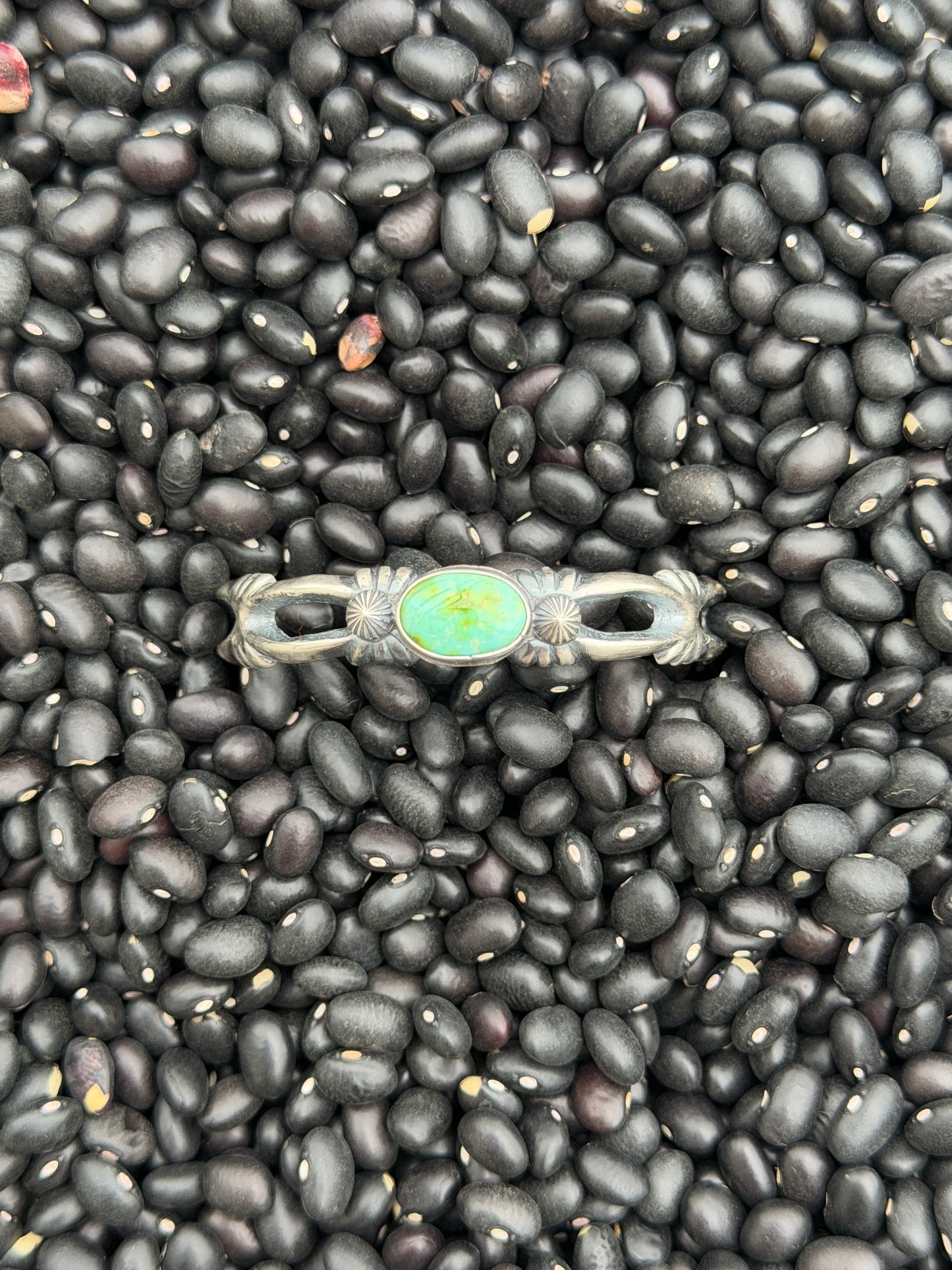 Sonora Gold Turquoise Cuff Bracelet | Handmade Sterling Silver | Signed & Stamped 925