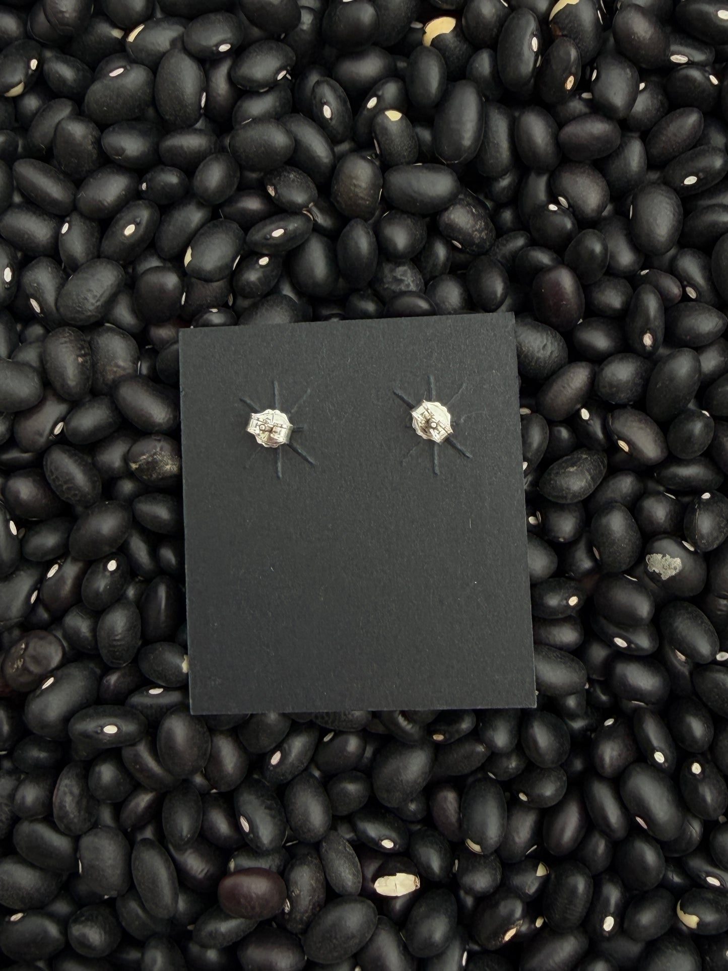 Kingman Turquoise Stud Earrings | Native American Handmade Sterling Silver | 925 Sterling made by Aaron Davis