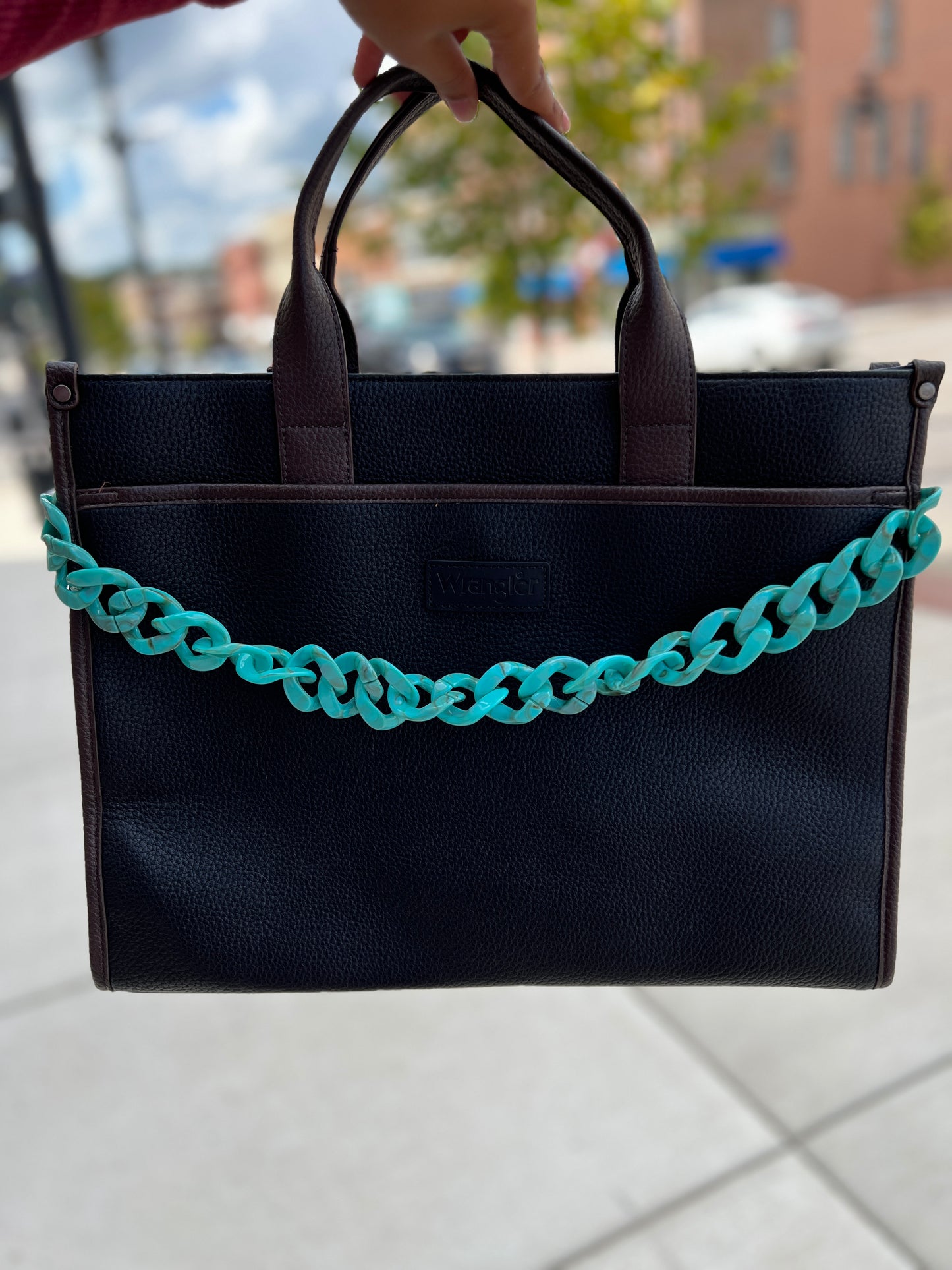Turquoise Acrylic Bag Chain