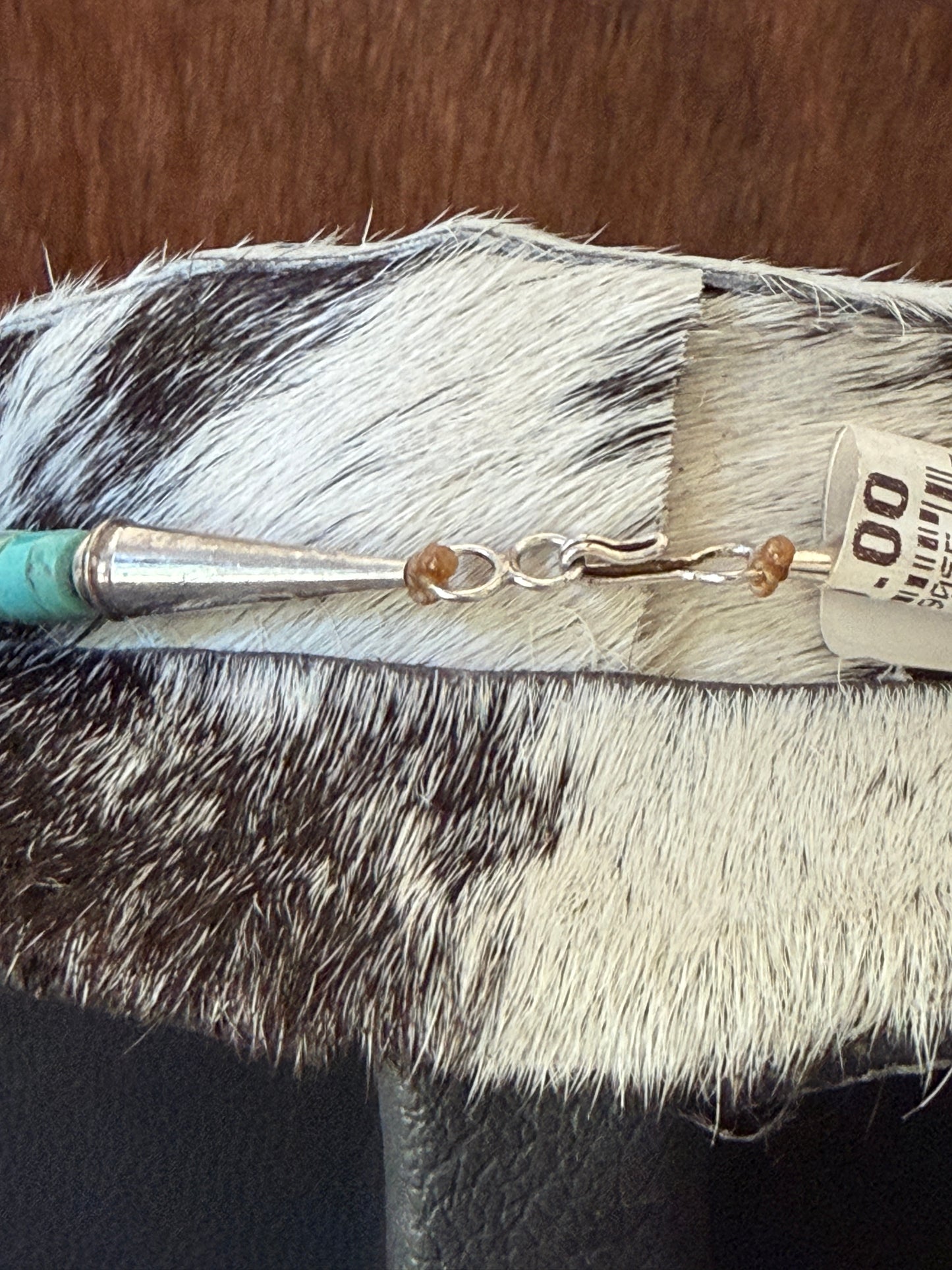 Santo Domingo Genuine Turquoise Necklace – 20" - Native Made by Joanna & Joe Garcia