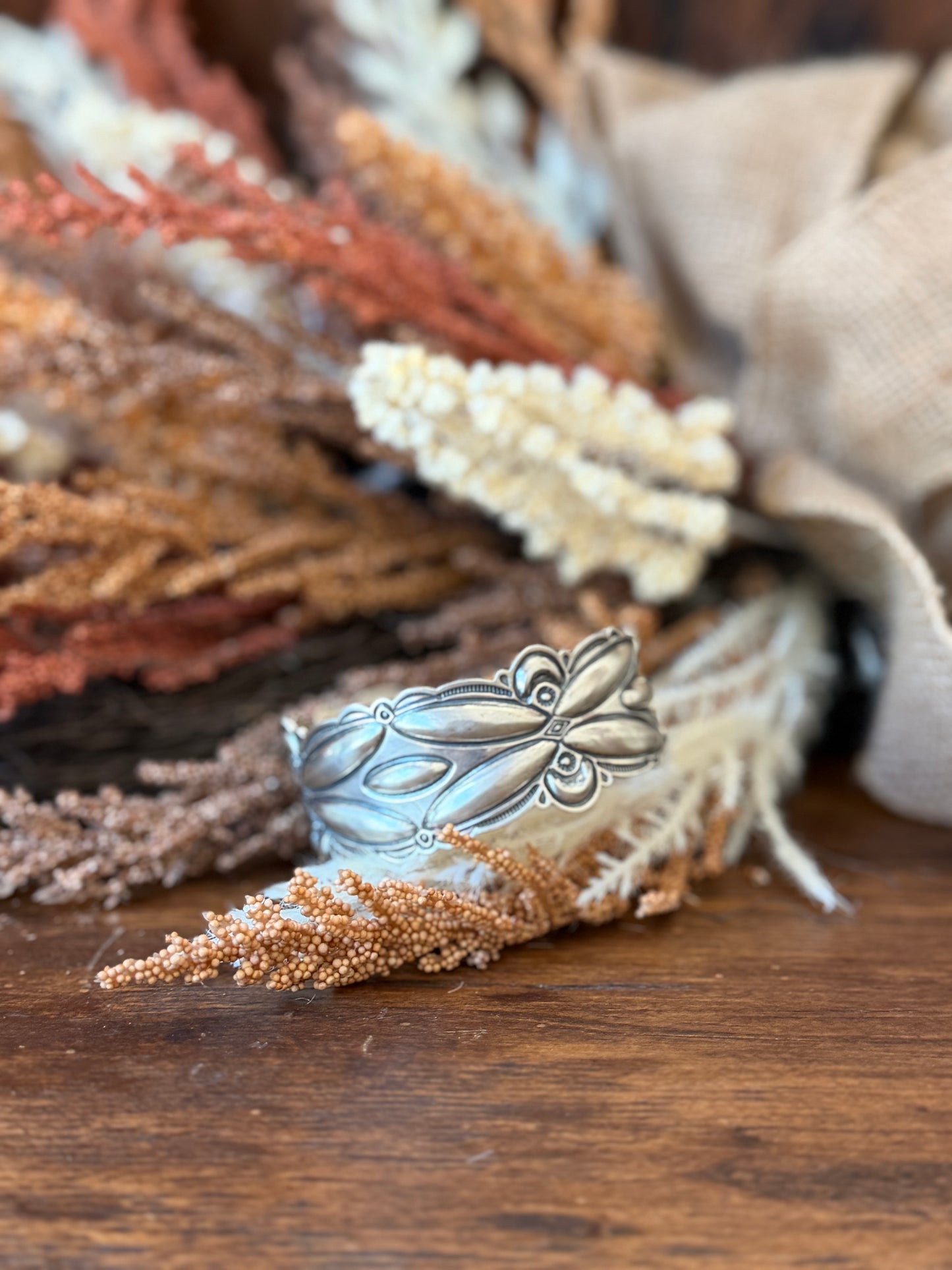 Sterling Silver Statement Cuff – Native Made by Roland Dixson