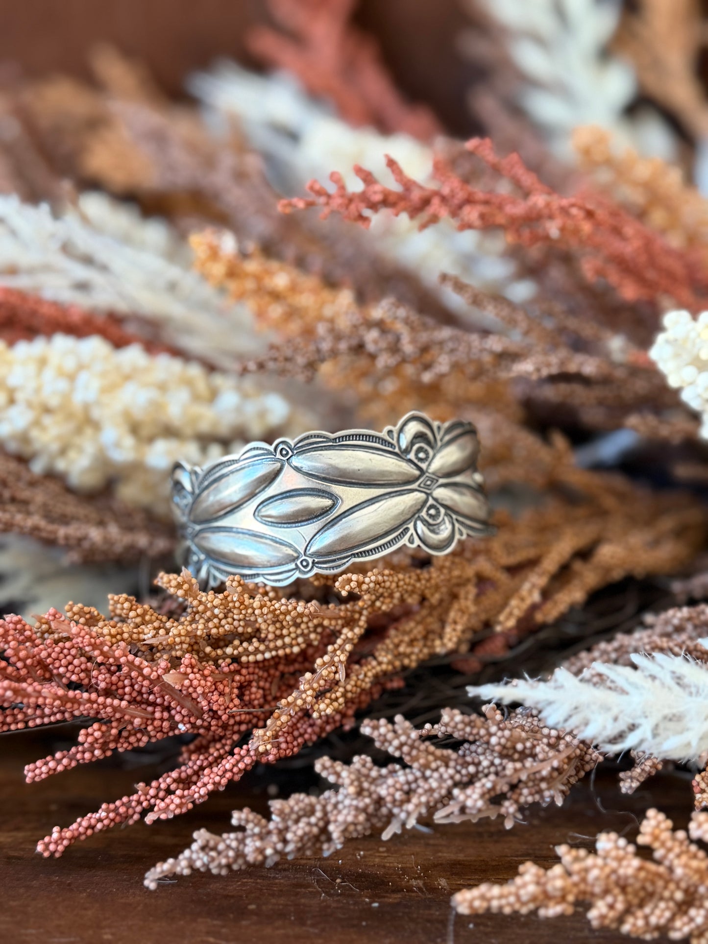 Sterling Silver Statement Cuff – Native Made by Roland Dixson