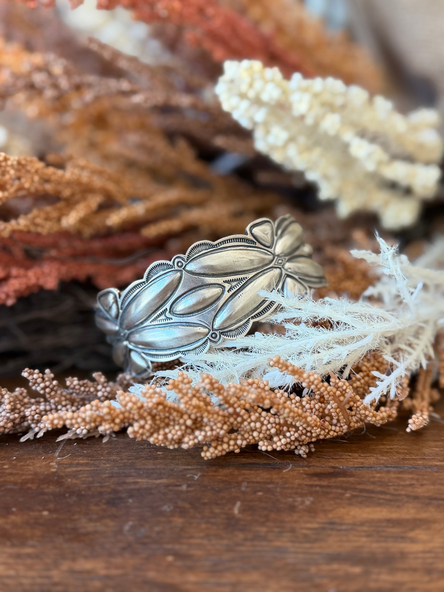 Sterling Silver Statement Cuff – Native Made by Roland Dixson