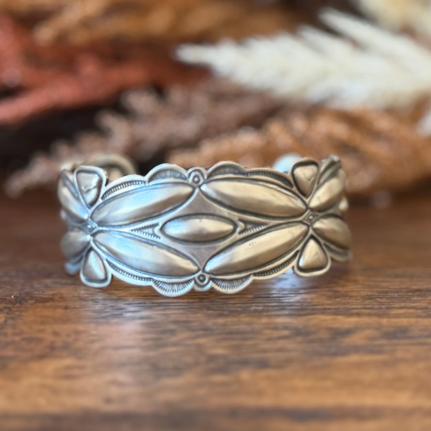 Sterling Silver Statement Cuff – Native Made by Roland Dixson