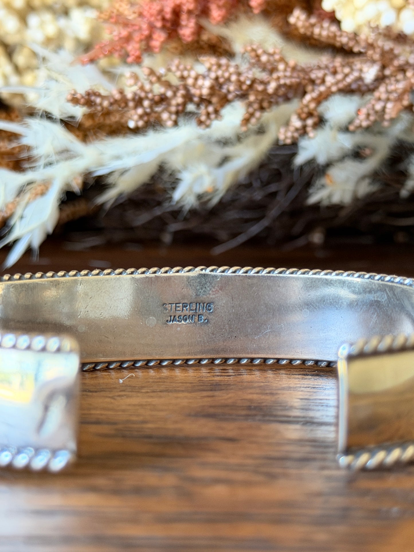 Hand-Stamped Sterling Silver Cuff Bracelet – 5 Designs- Native Made by Jason Bane