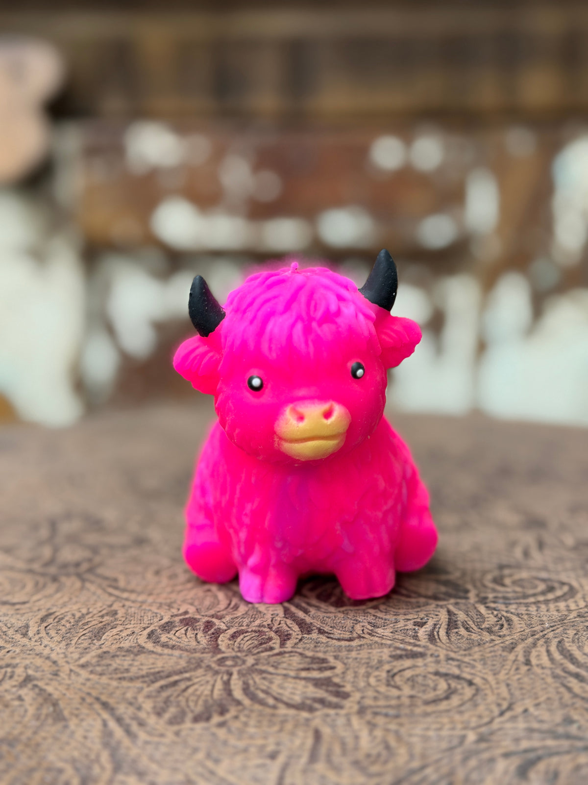 Highland Honey Cow Squishy | Stretchy Squeeze Toy