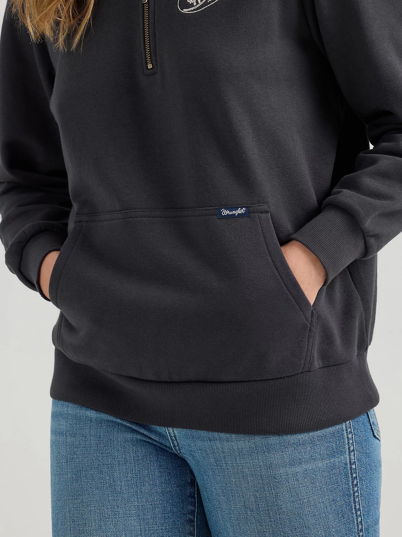 Women's Wrangler® "Long Live Cowboys" Quarter-Zip Pullover