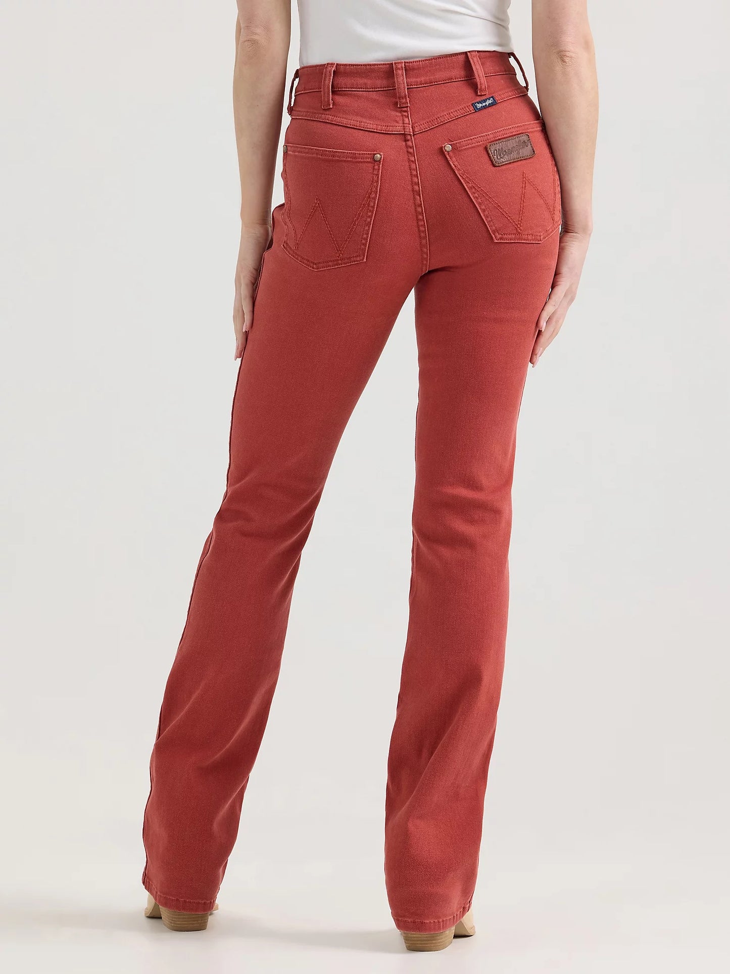 Nova Wrangler Retro Bailey High-Rise Red Wash Bootcut Jeans