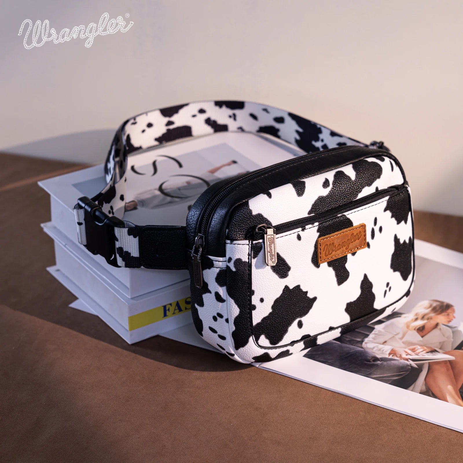 cow print lululemon belt bag Wrangler Western Womans Cow Print Belt-Bag – Dani Morgans