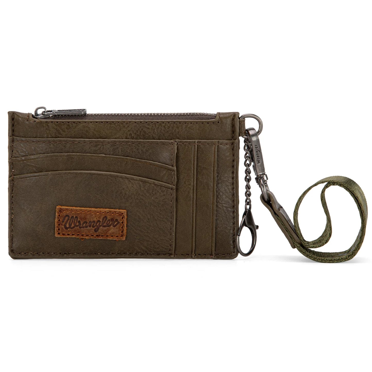 Wrangler VersaCarry Keychain Wallet, Solid Color Key Chain Wristlet Card Wallet